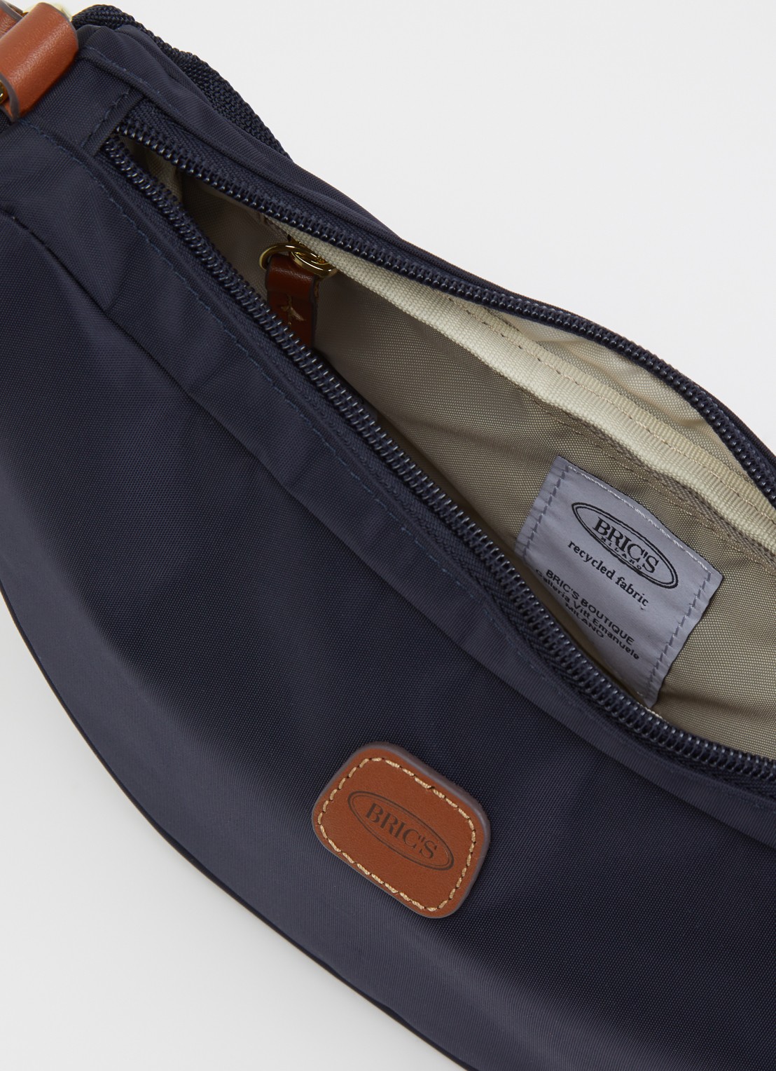 Bric's X-Collection crossbodytas met logo - detail 2 donkerblauw