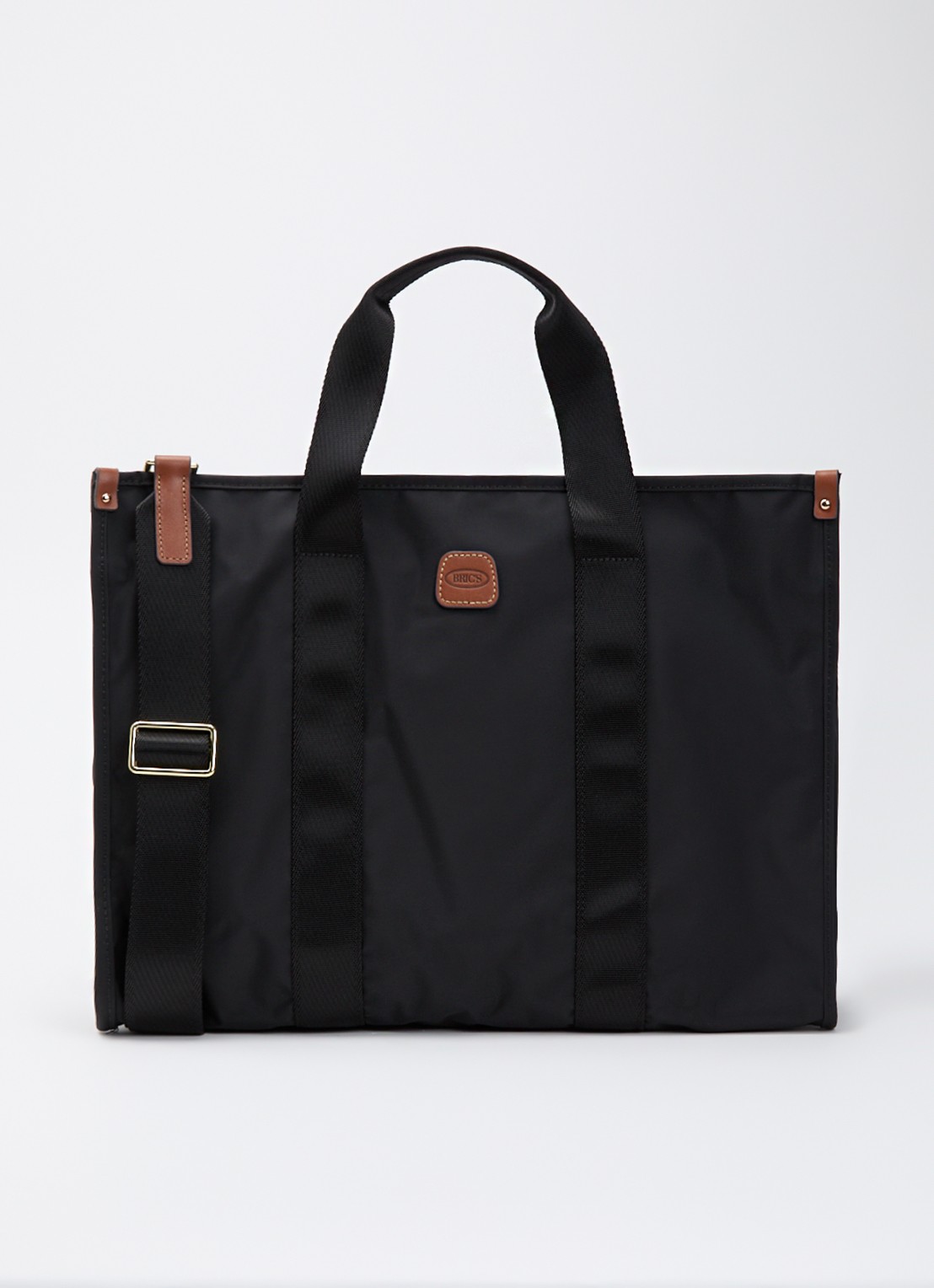 Bric's X-Collection Opera L shopper met afneembare schouderriem - voorkant zwart