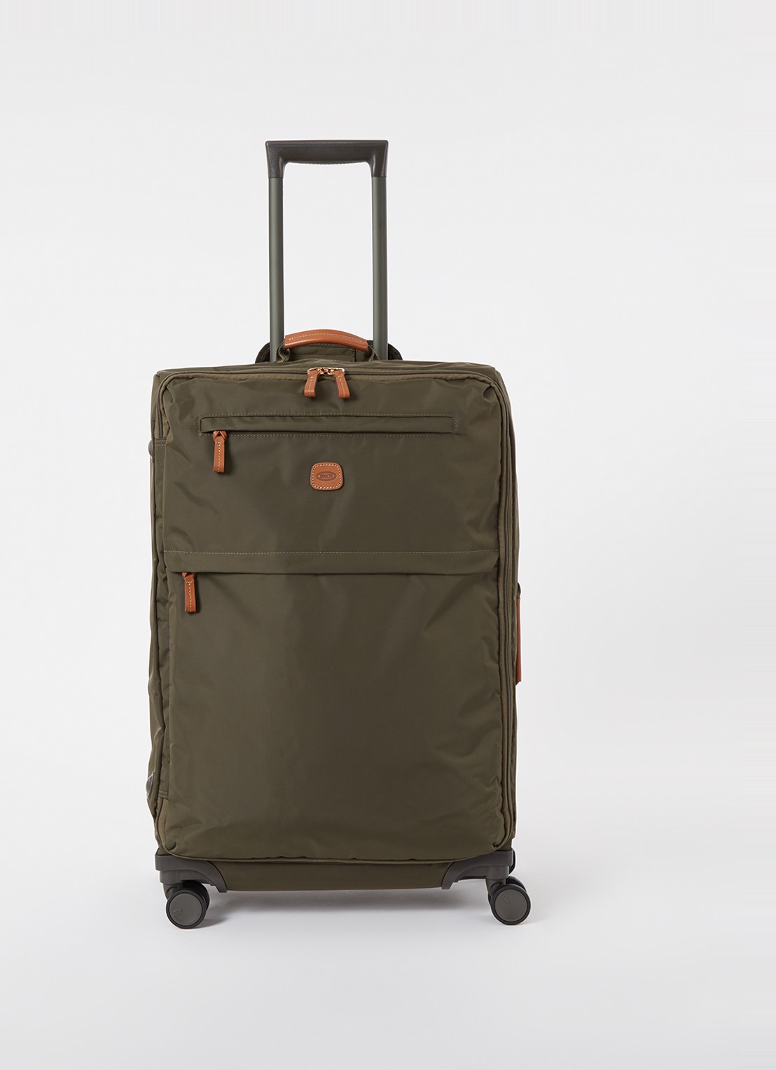 Bric's X-Collection spinner 71 cm - voorkant olijfgroen