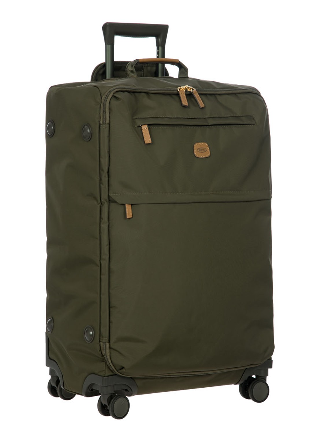 Bric's X-Collection spinner 71 cm - voorkant 2 olijfgroen
