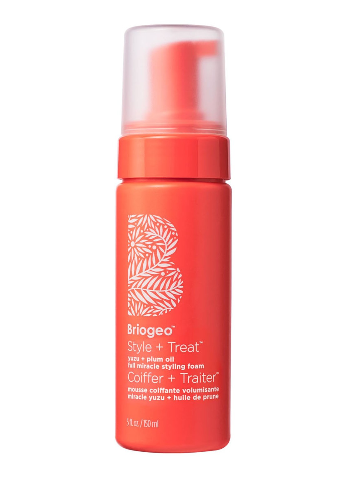 Briogeo Style + Treat Yuzu + Plum Oil Full Miracle Styling Foam - voorkant undefined