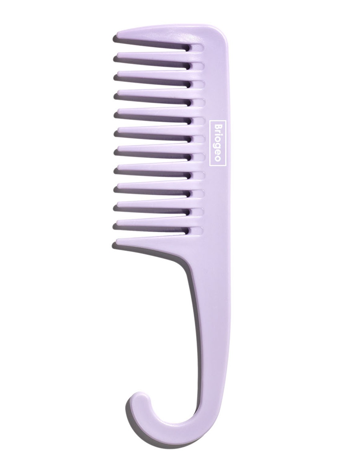 Briogeo Wide Tooth Detangling Comb - haarkam - voorkant paars