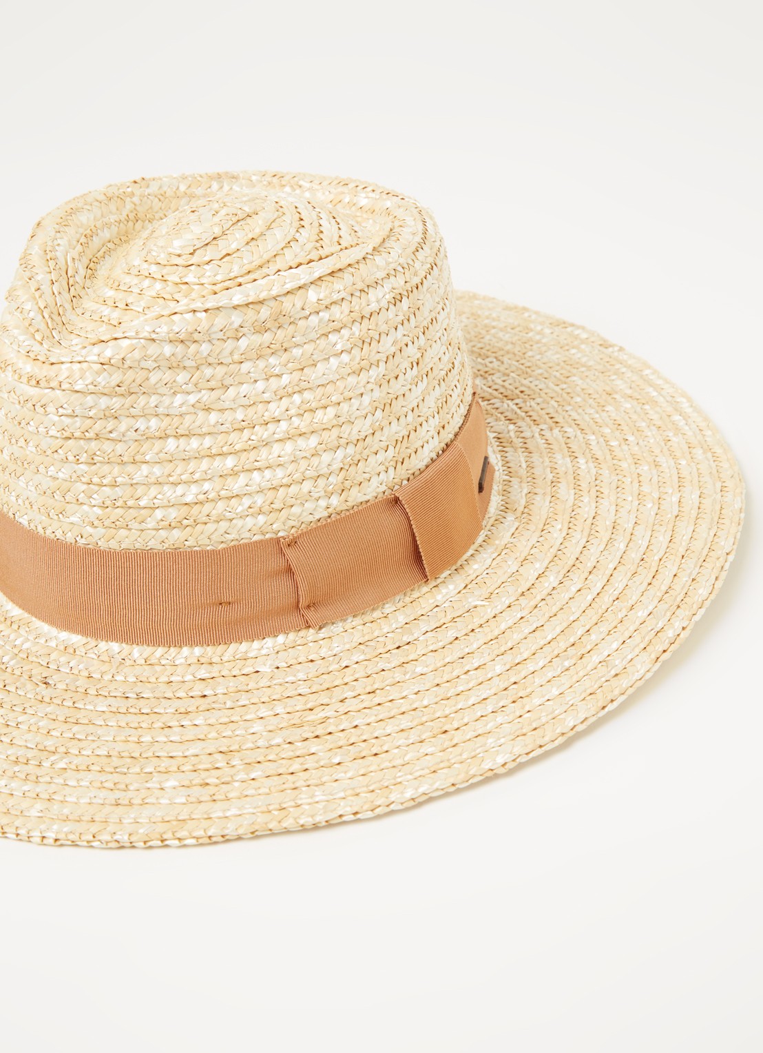 Brixton Joanna hoed van raffia - detail zand