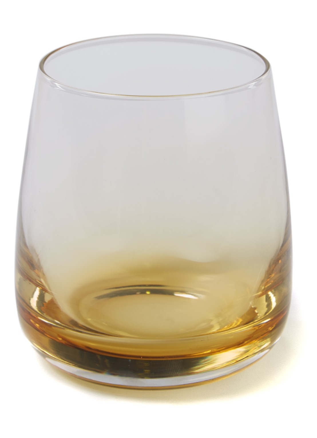 Broste Copenhagen Amber drinkglas 35 cl - voorkant donkergeel