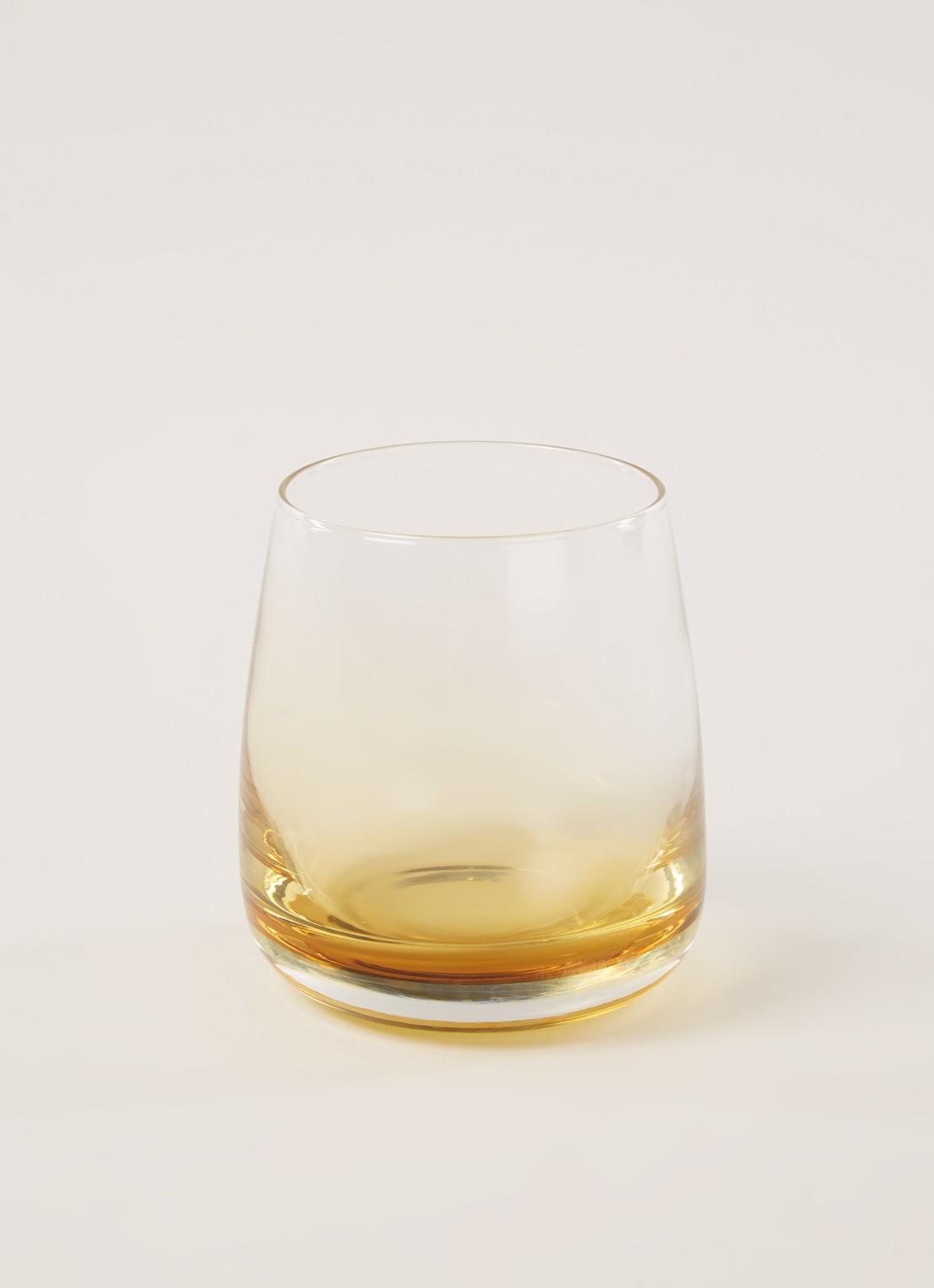 Broste Copenhagen Amber drinkglas 35 cl - voorkant 2 donkergeel