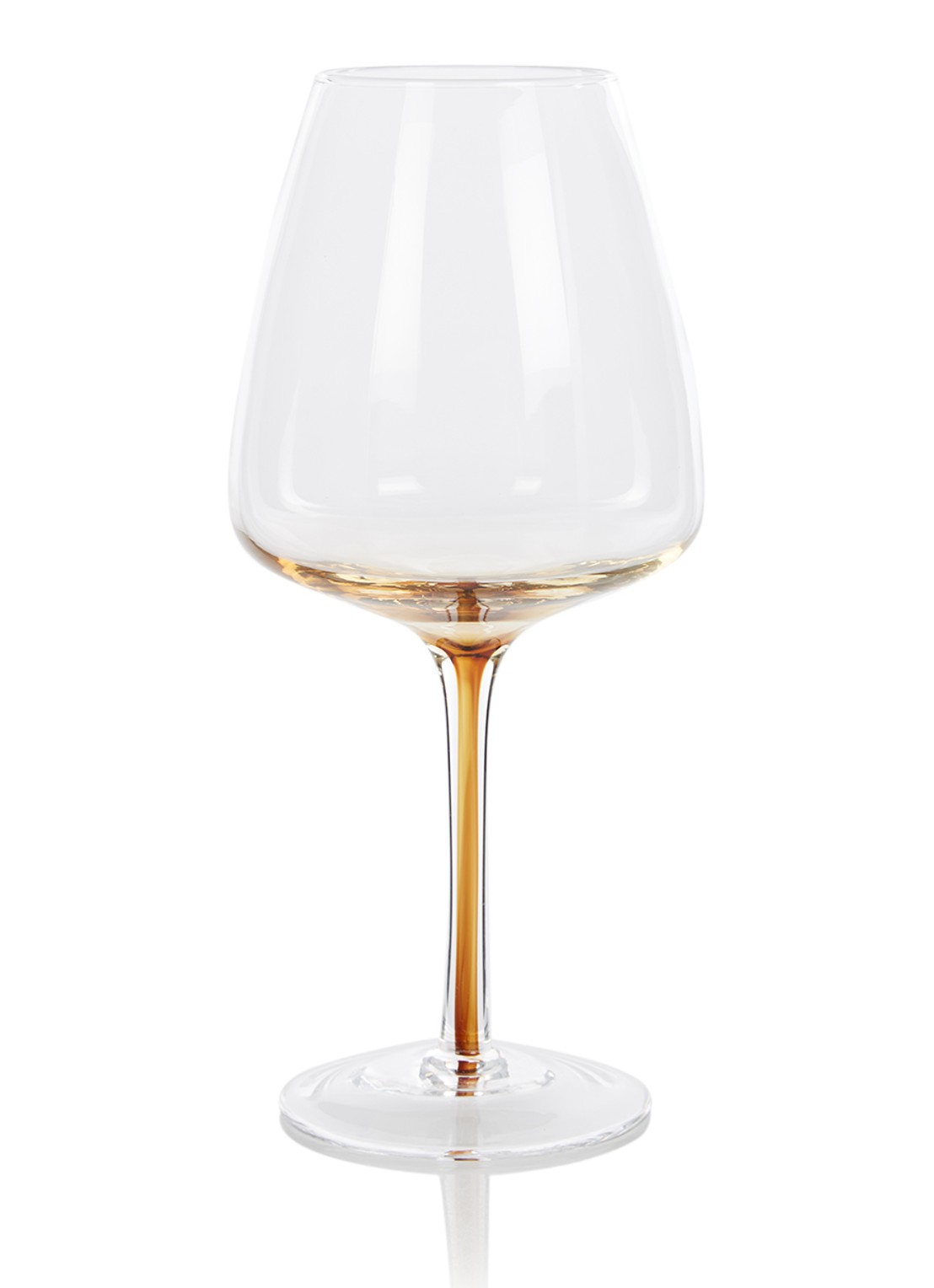 Broste Copenhagen Amber rode wijnglas 65 cl - voorkant transparant