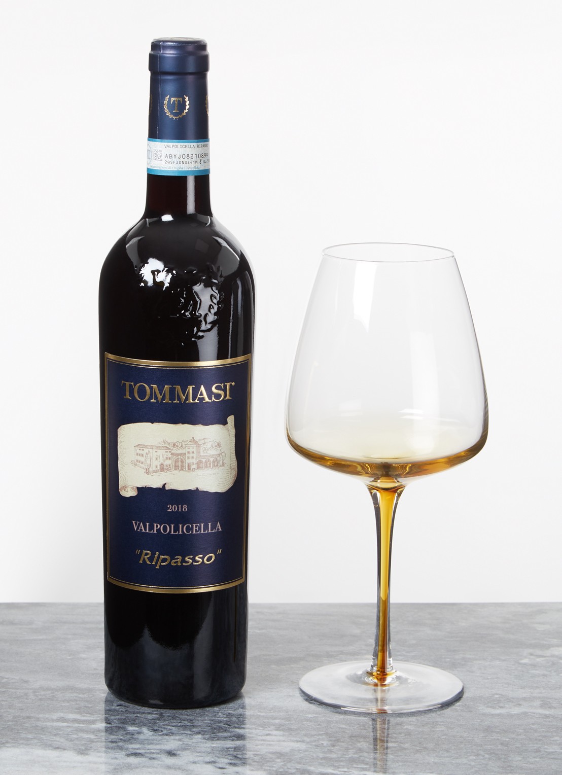 Broste Copenhagen Amber rode wijnglas 65 cl - voorkant 2 transparant