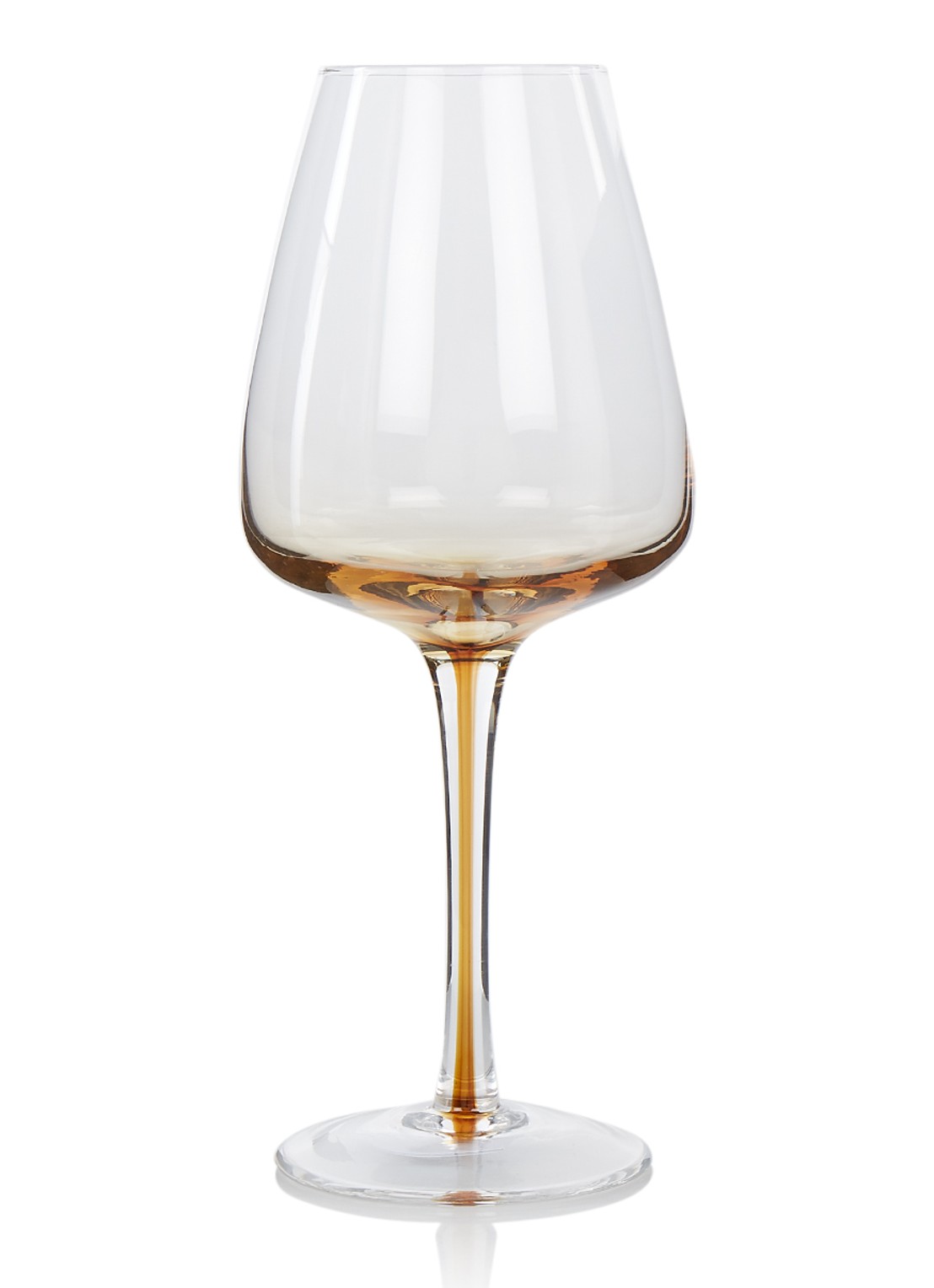 Broste Copenhagen Amber witte wijnglas 40 cl - voorkant transparant