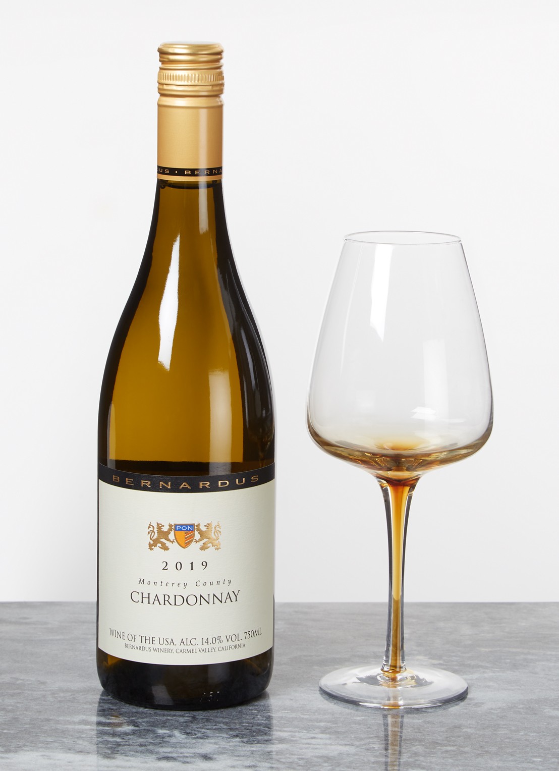 Broste Copenhagen Amber witte wijnglas 40 cl - voorkant 2 transparant