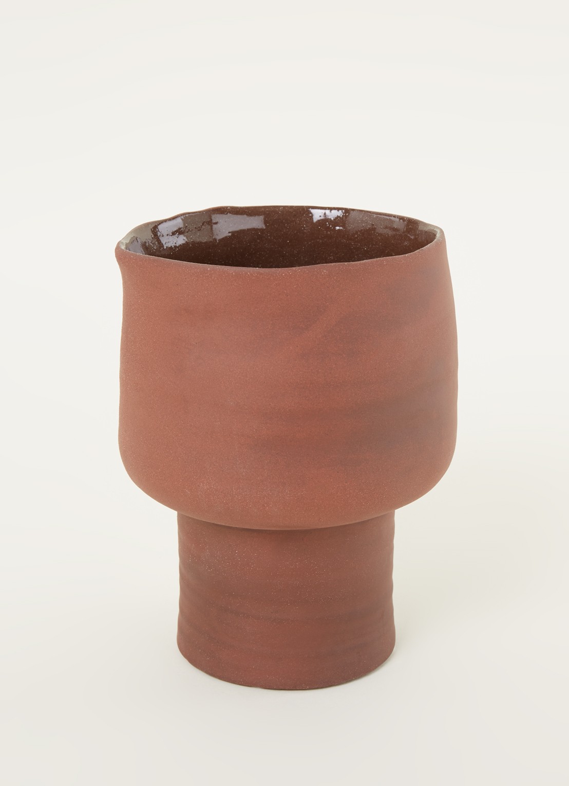 Broste Copenhagen Axil vaas 18,5 cm - voorkant 2 roestbruin