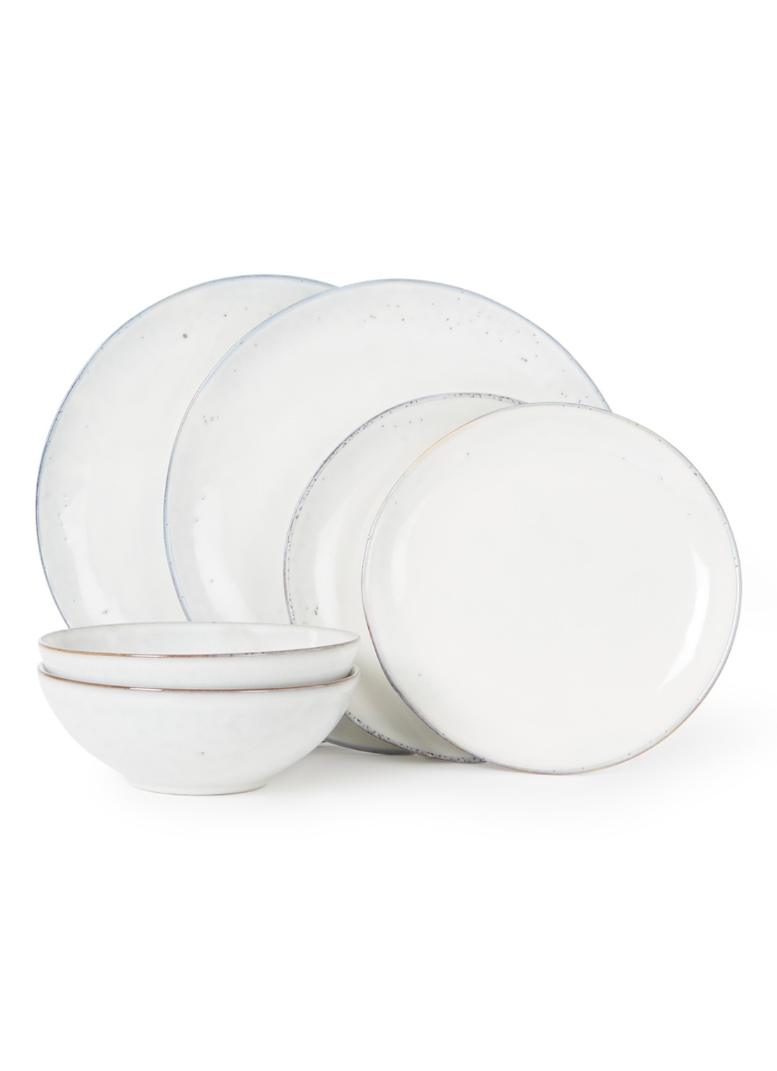 Broste Copenhagen Nordic diner serviesset 6-delig - voorkant zand