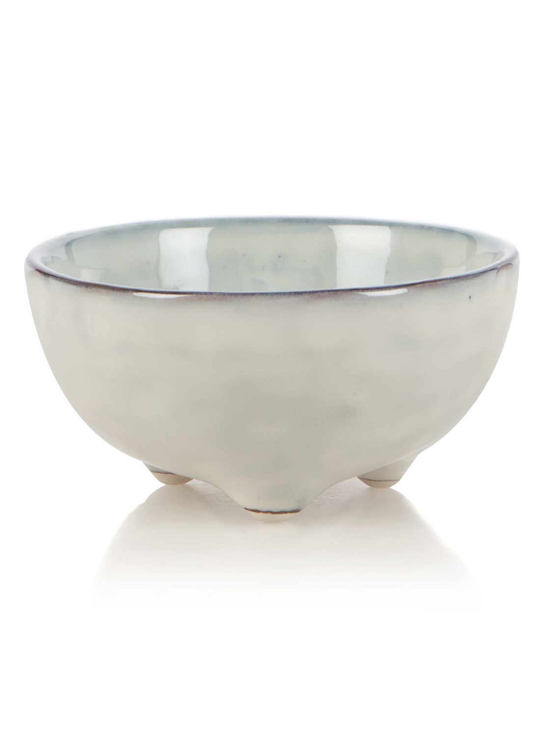Broste Copenhagen Nordic Sand kom 11 cm - voorkant lichtgrijs