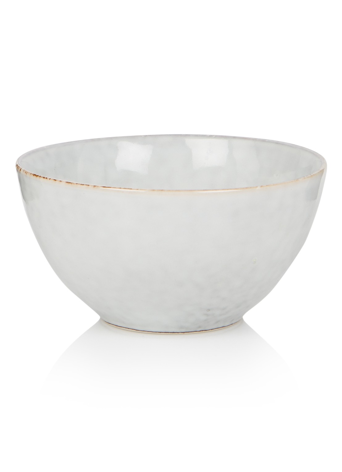 Broste Copenhagen Nordic Sand kom 17 cm - voorkant lichtgrijs