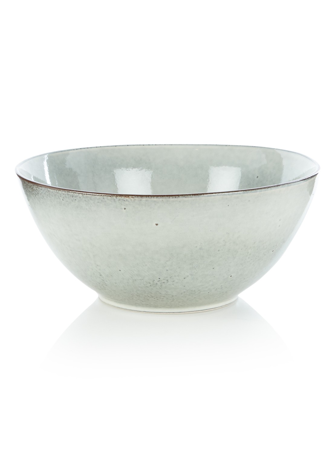 Broste Copenhagen Nordic Sand kom 25 cm - voorkant lichtgrijs
