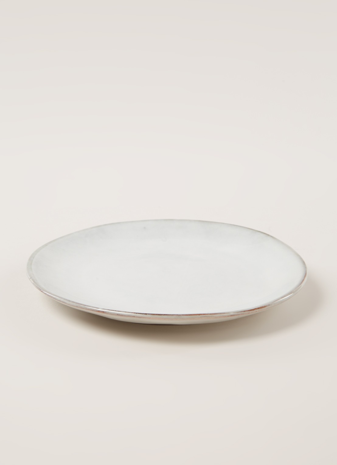 Broste Copenhagen Nordic Sand ontbijtbord 21 cm  - detail lichtgrijs