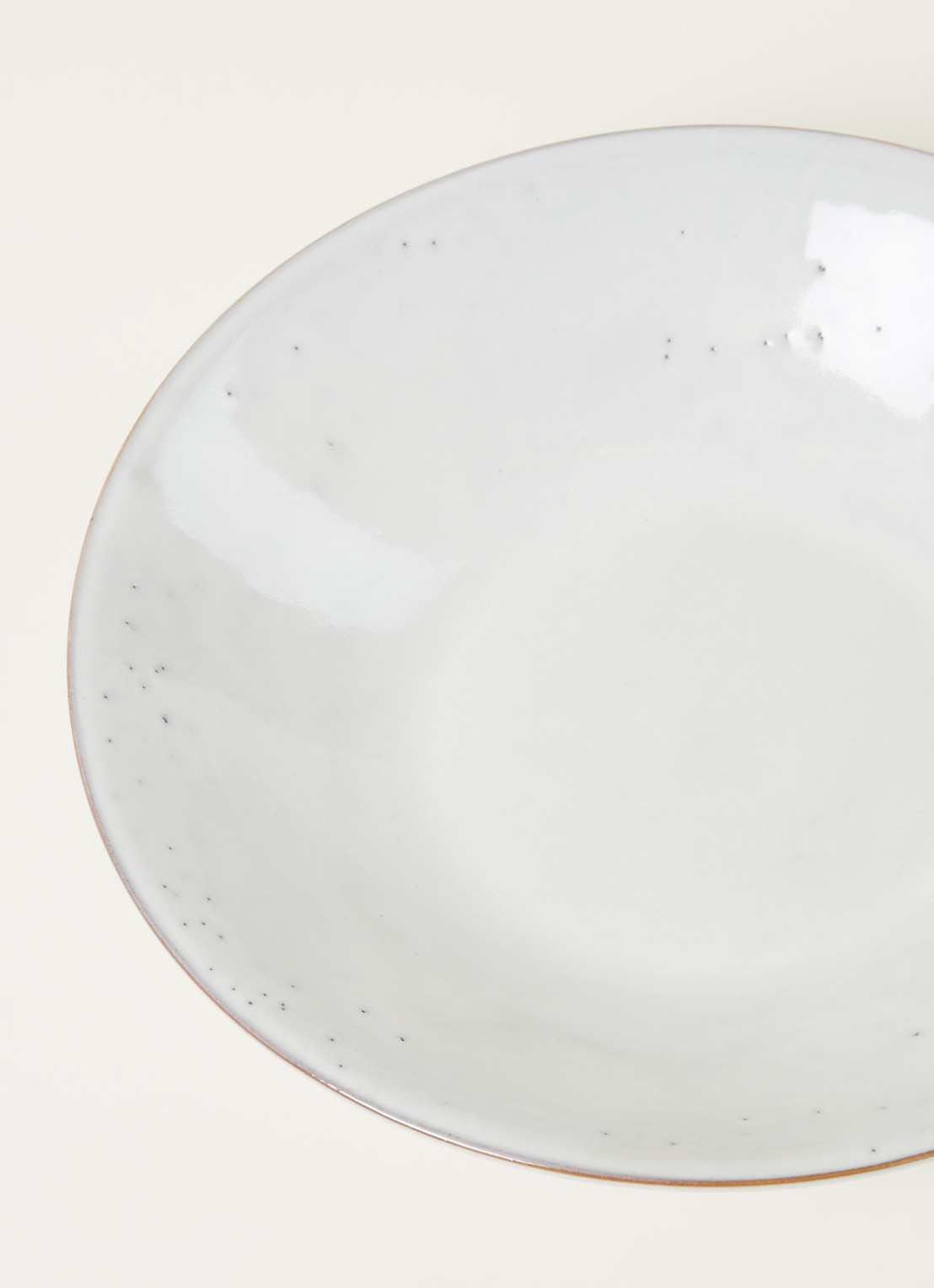 Broste Copenhagen Nordic Sand pastabord 22 cm - detail lichtgrijs