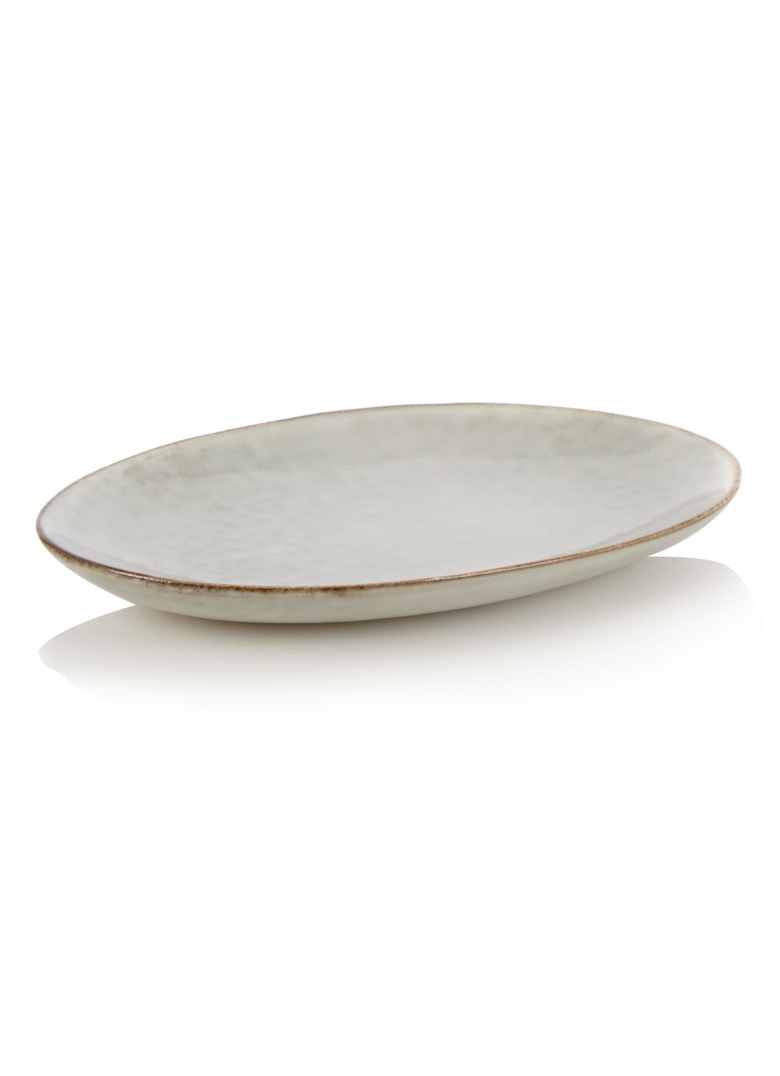 Broste Copenhagen Nordic Sand schaal 22 cm - voorkant lichtgrijs