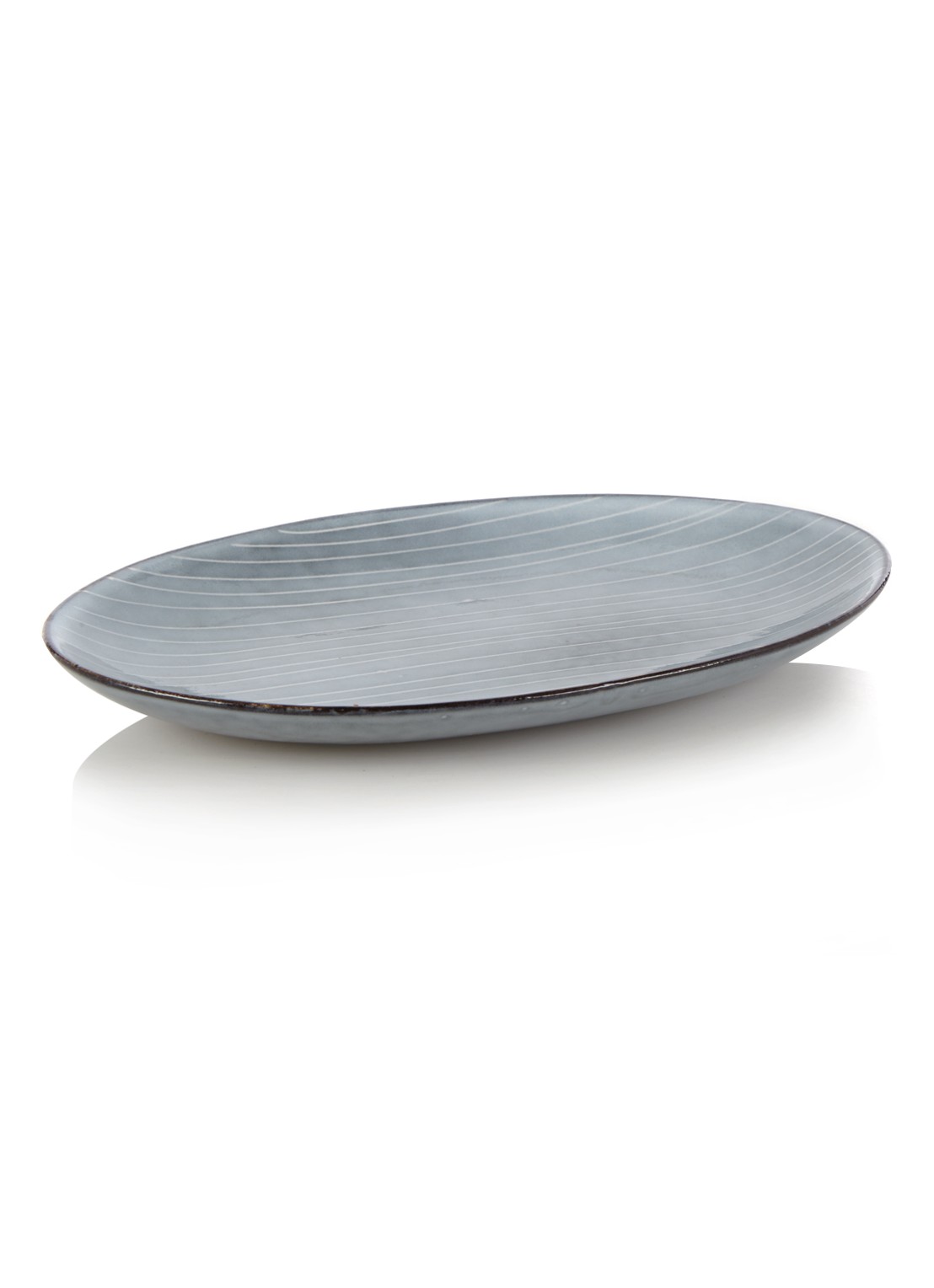 Broste Copenhagen Nordic Sea schaal 22 cm - voorkant lichtblauw