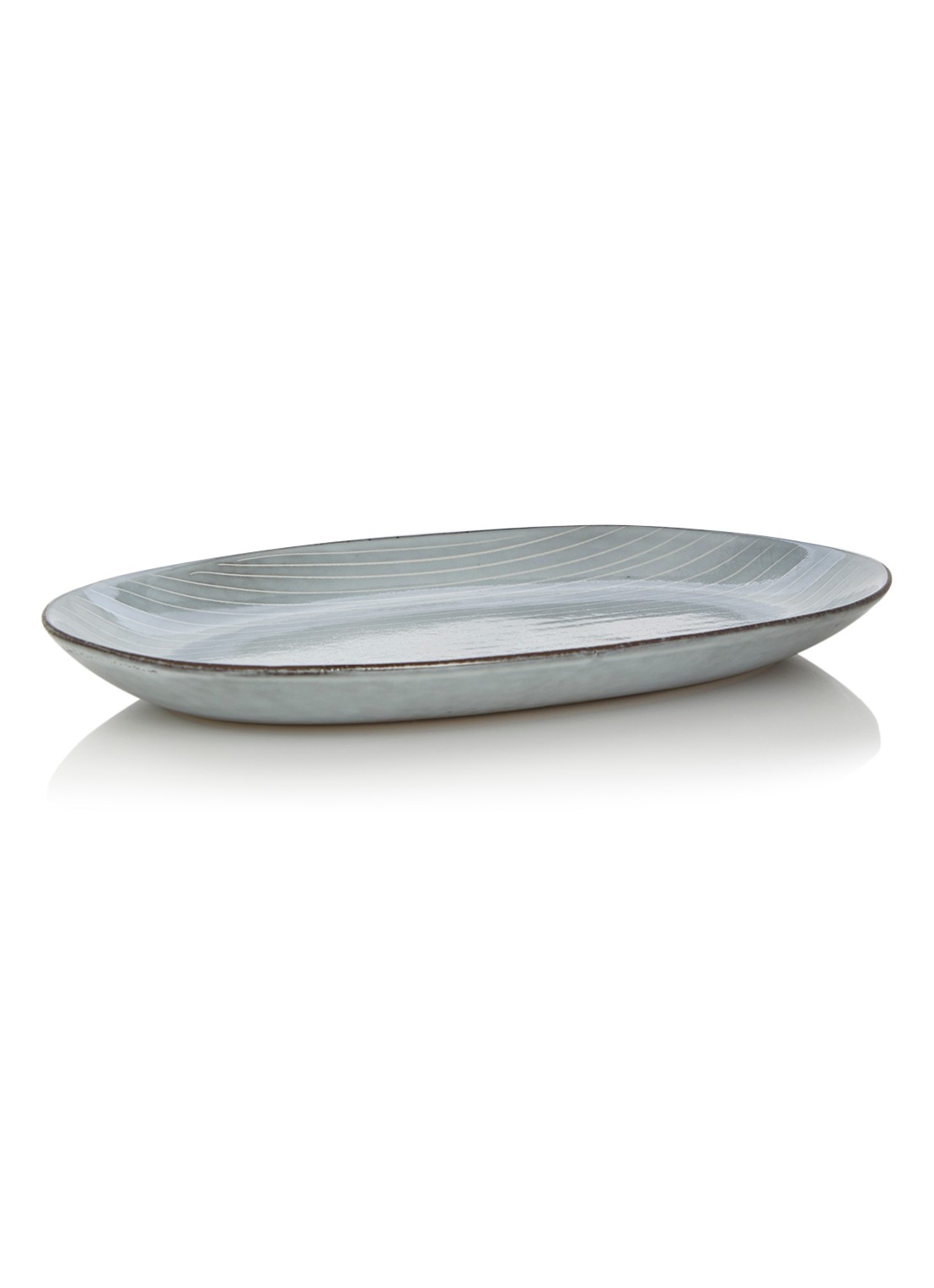 Broste Copenhagen Nordic Sea schaal 30 cm - voorkant lichtgrijs