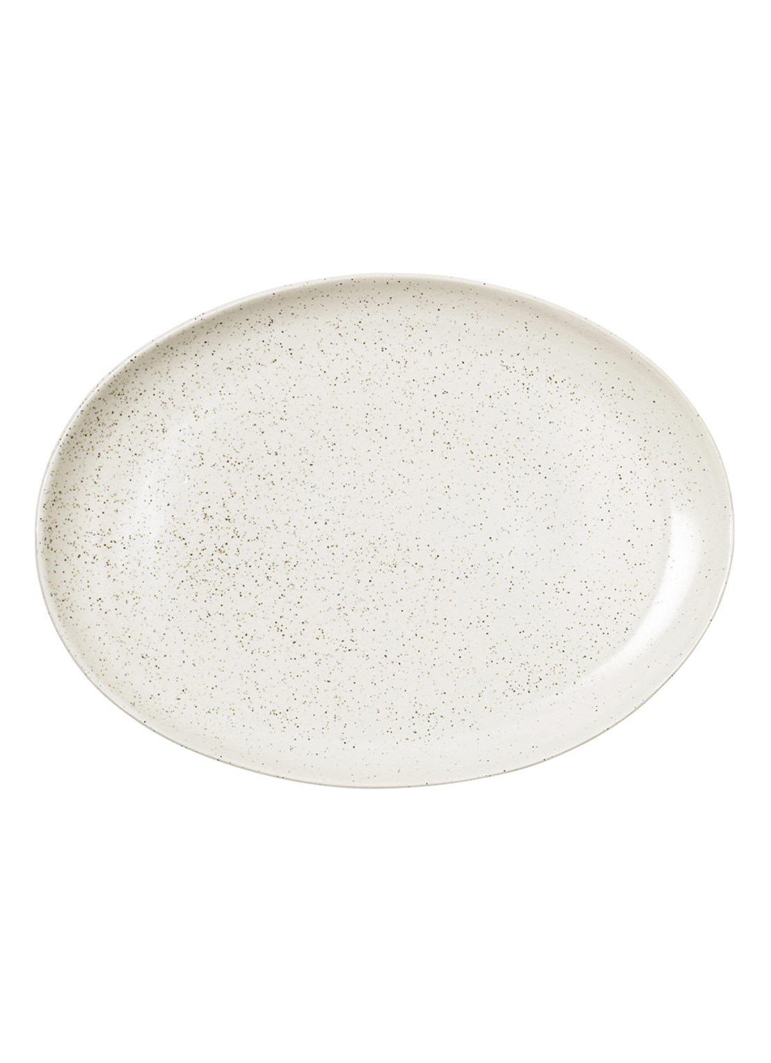 Broste Copenhagen Nordic serveerschaal 26,5 x 35,5 cm - voorkant beige