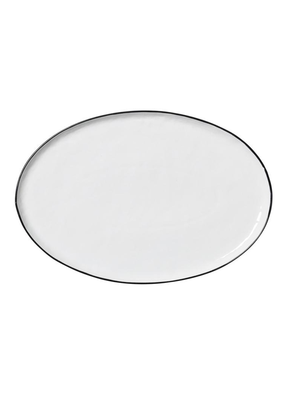 Broste Copenhagen Salt serveerschaal 20 x 30 cm - voorkant wit