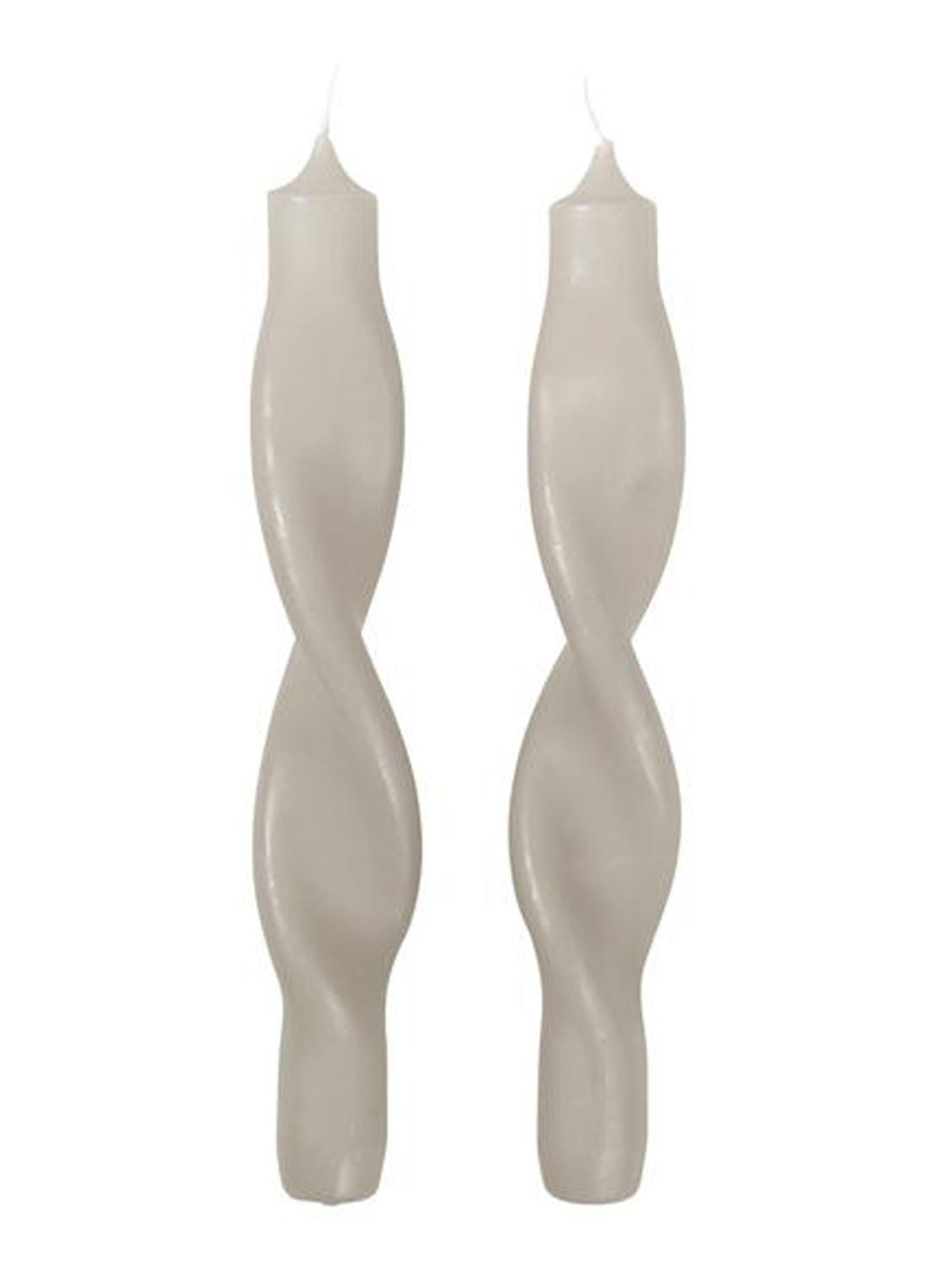 Broste Copenhagen Twist dinerkaars 23 cm set van 2 - voorkant zand