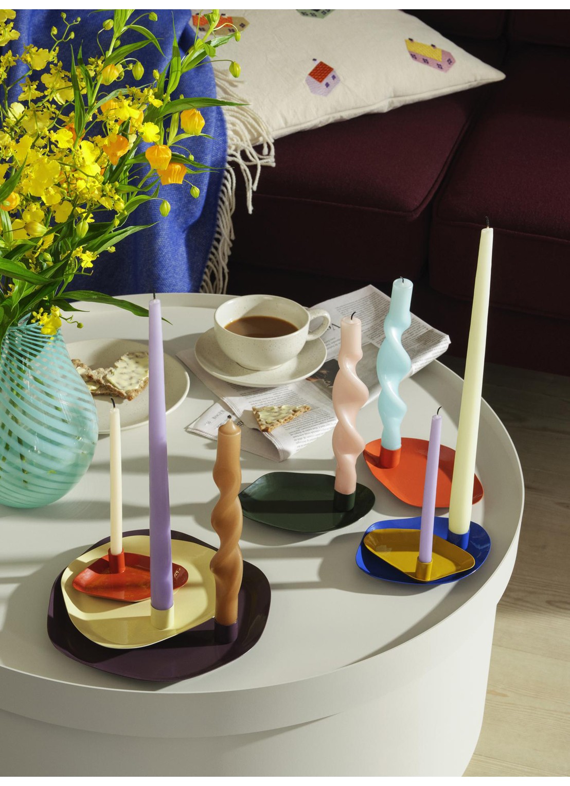 Broste Copenhagen Twist dinerkaars set van 2  - detail 4 zwart
