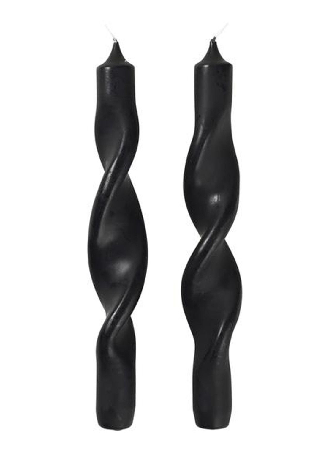 Broste Copenhagen Twist dinerkaars set van 2  - voorkant zwart
