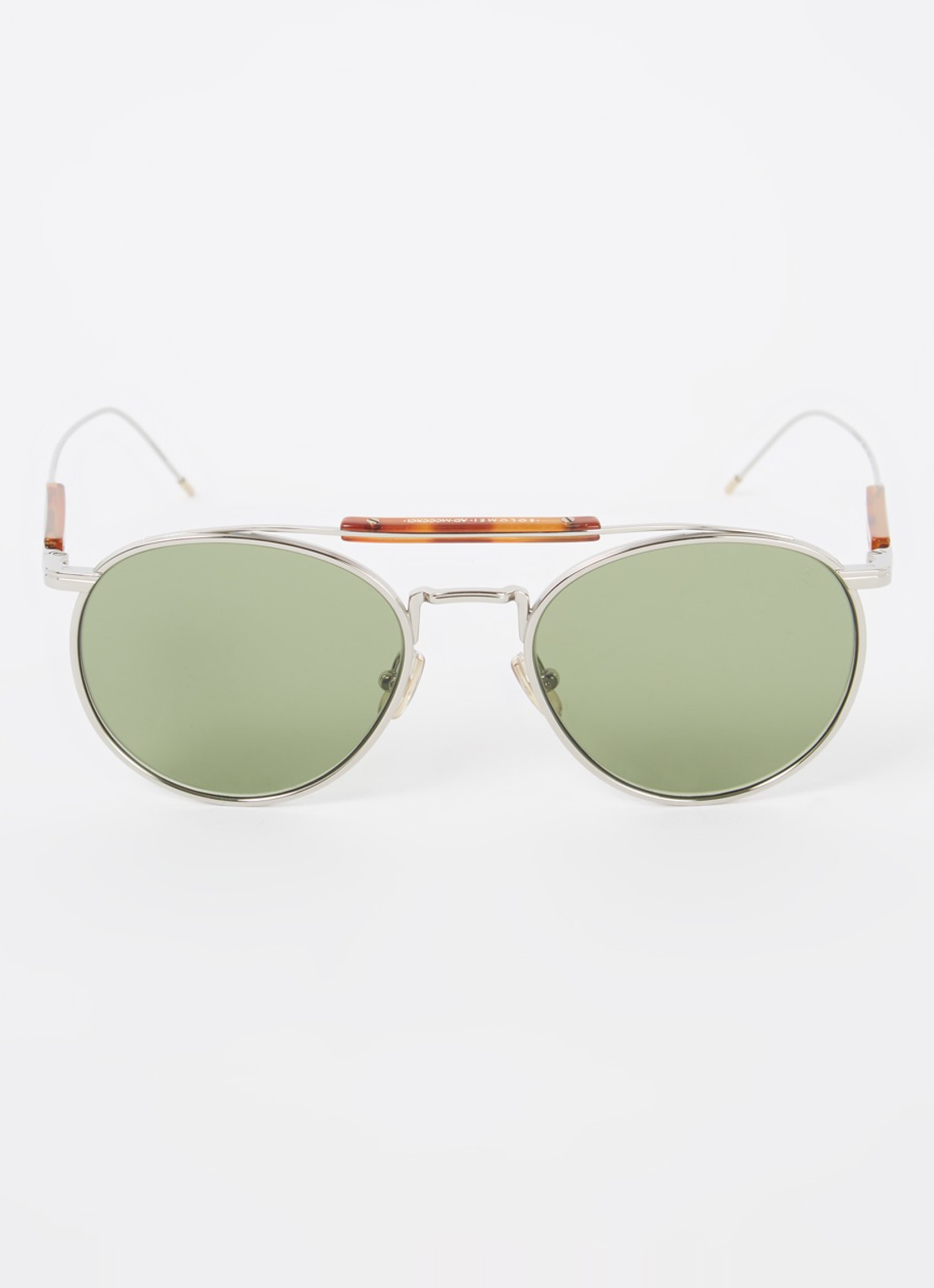 Brunello Cucinelli Piloten zonnebril BC2004ST - detail zilver