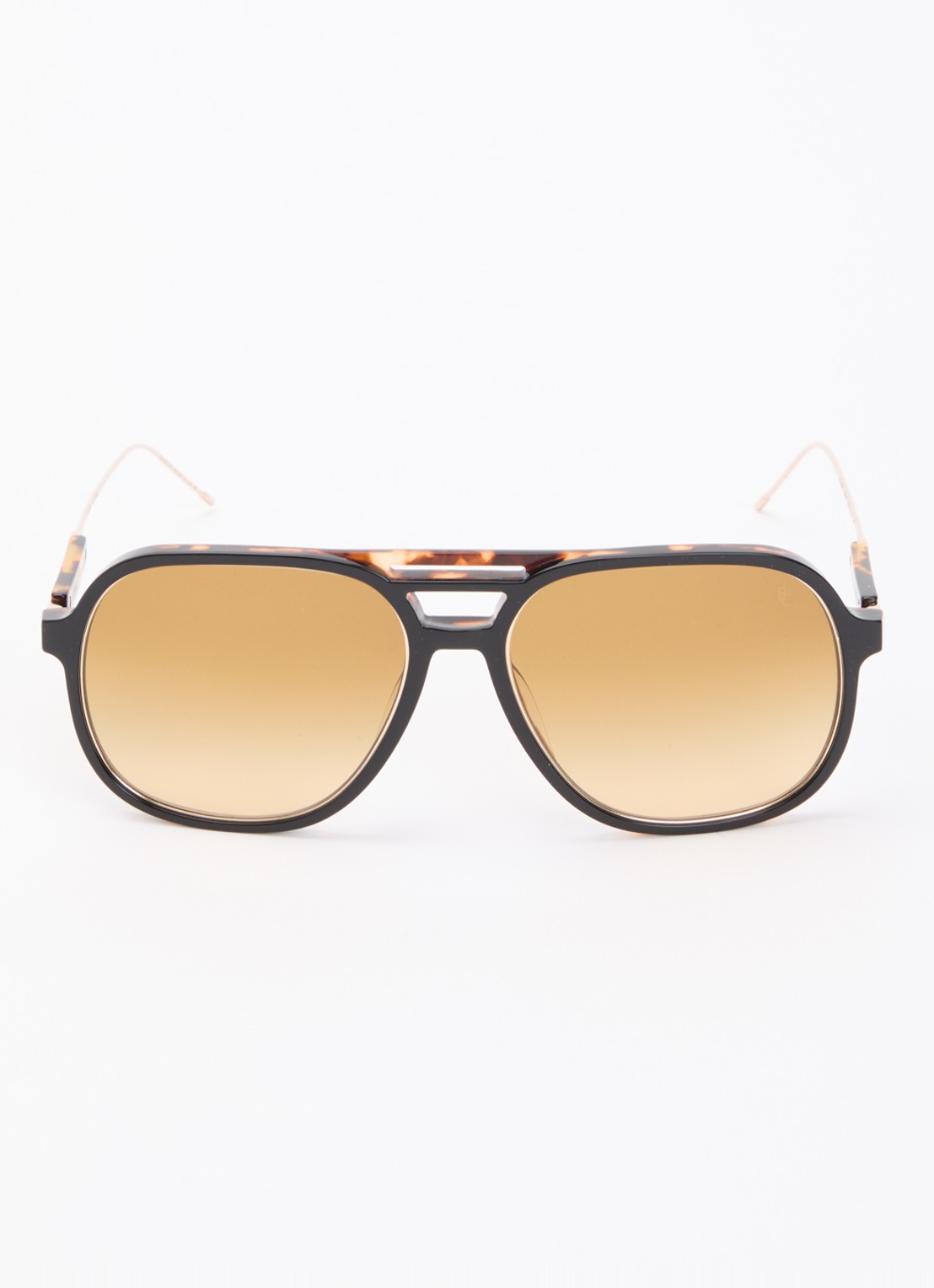 Brunello Cucinelli Piloten zonnebril BC4022S - detail bruin