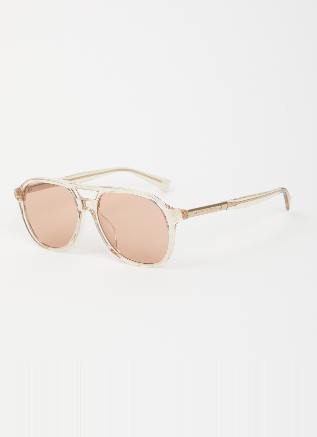 Brunello Cucinelli Piloten zonnebril BC4025S - voorkant 4 oudroze