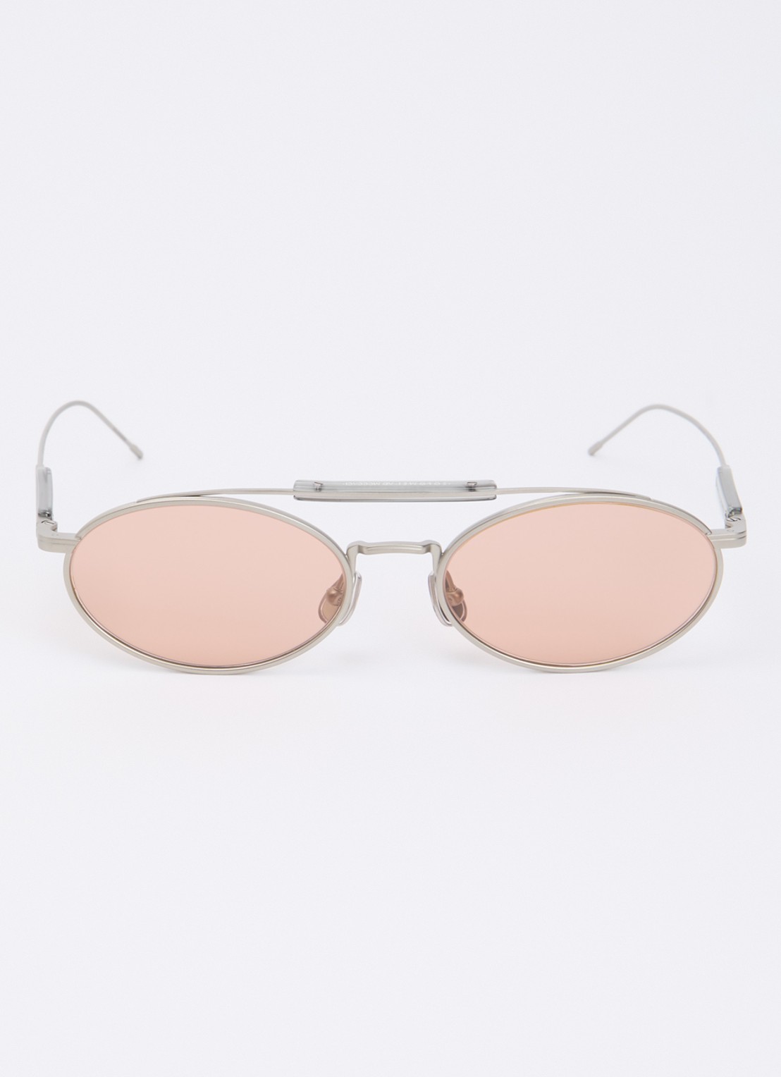 Brunello Cucinelli Retro zonnebril BC2013ST - detail 2 zilver