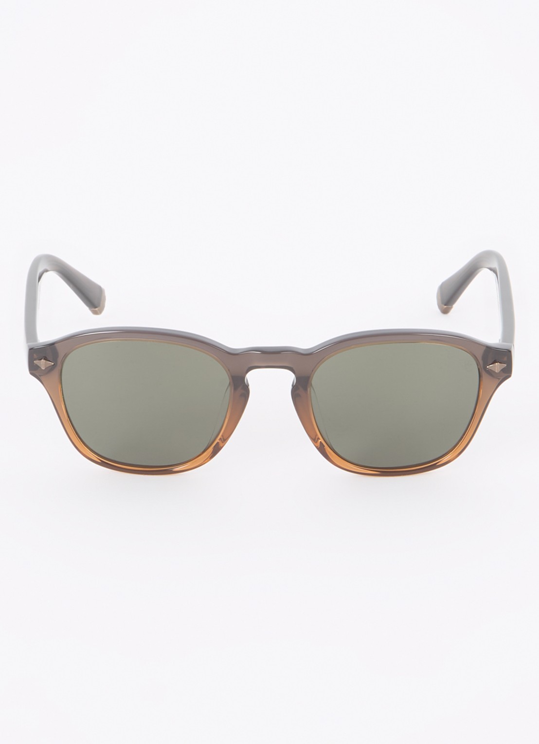 Brunello Cucinelli Retro zonnebril BC4006S - detail donkerbruin