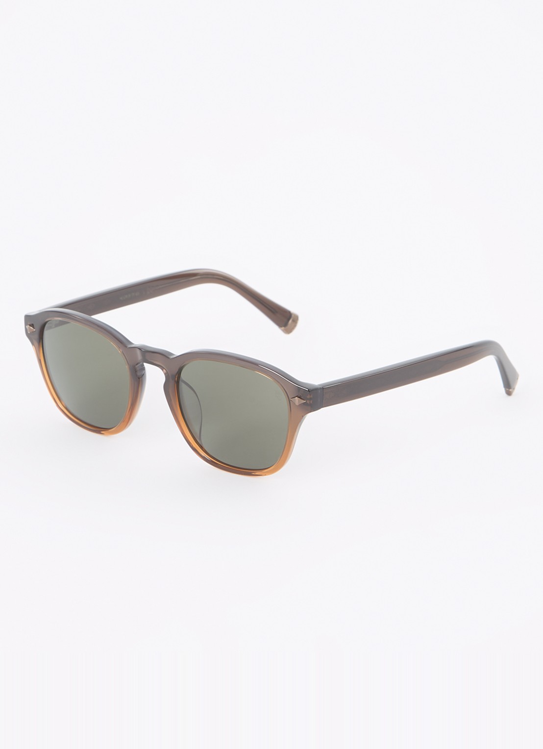 Brunello Cucinelli Retro zonnebril BC4006S - voorkant 4 donkerbruin