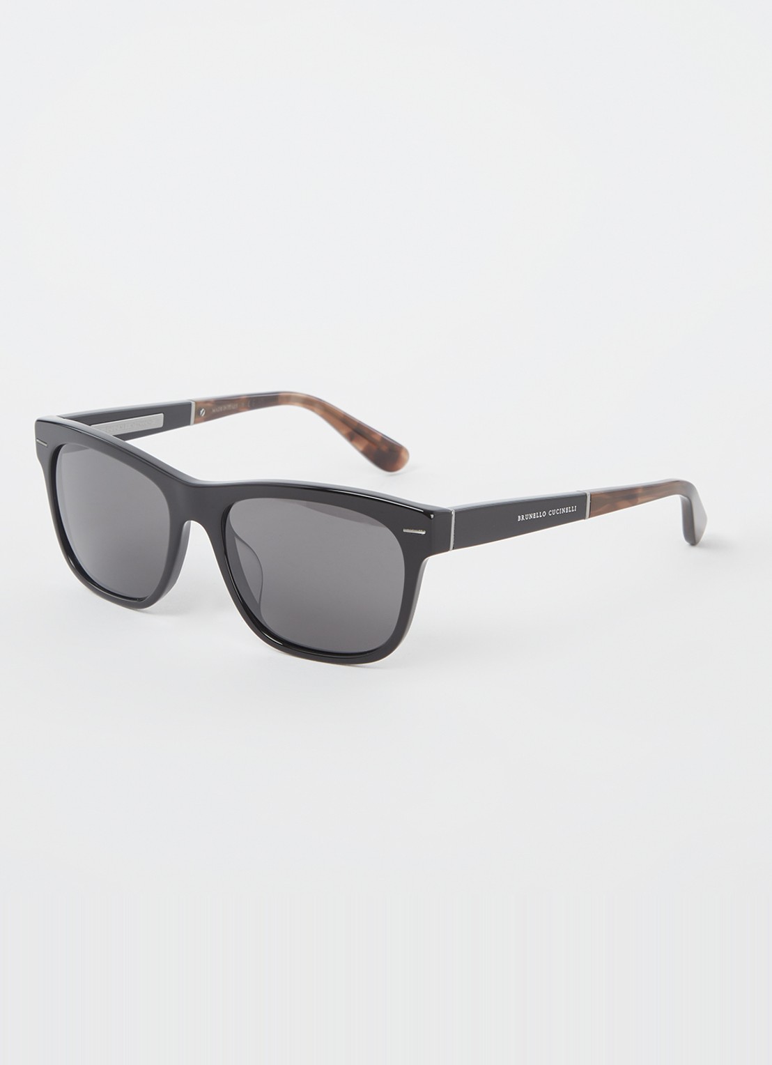 Brunello Cucinelli Wayfarer zonnebril BC4003S - voorkant zwart