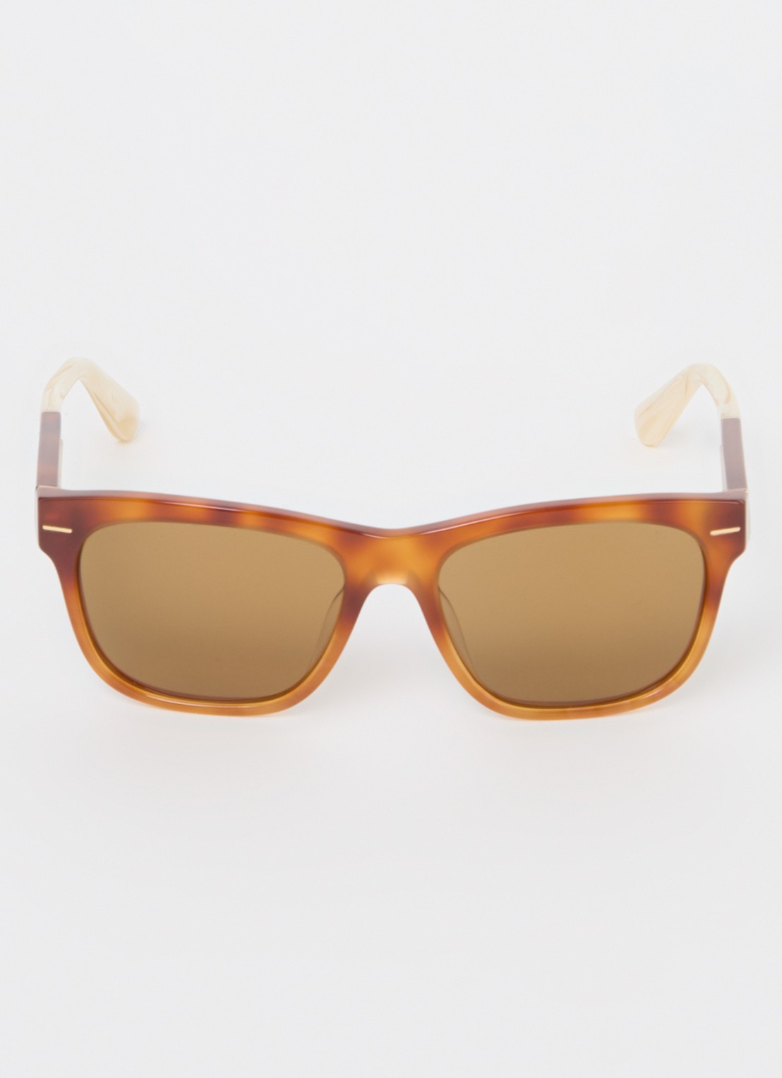 Brunello Cucinelli Wayfarer zonnebril BC4003S - detail oranjebruin