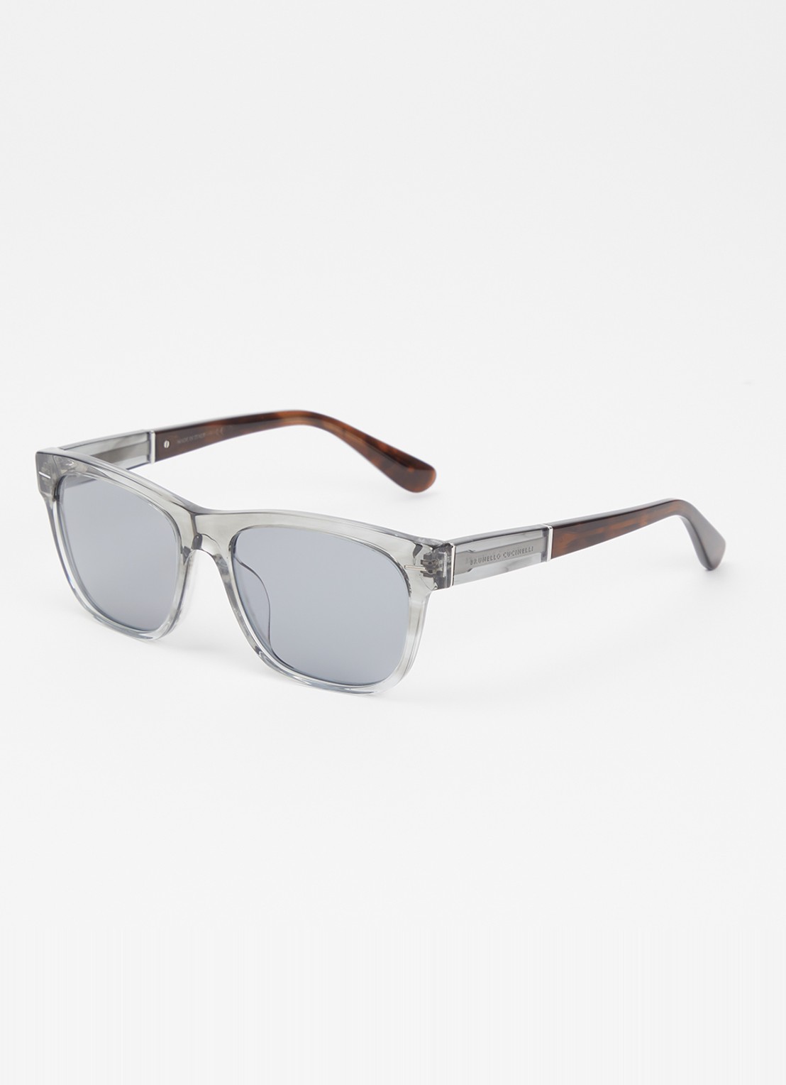 Brunello Cucinelli Wayfarer zonnebril BC4003SM - voorkant bruin