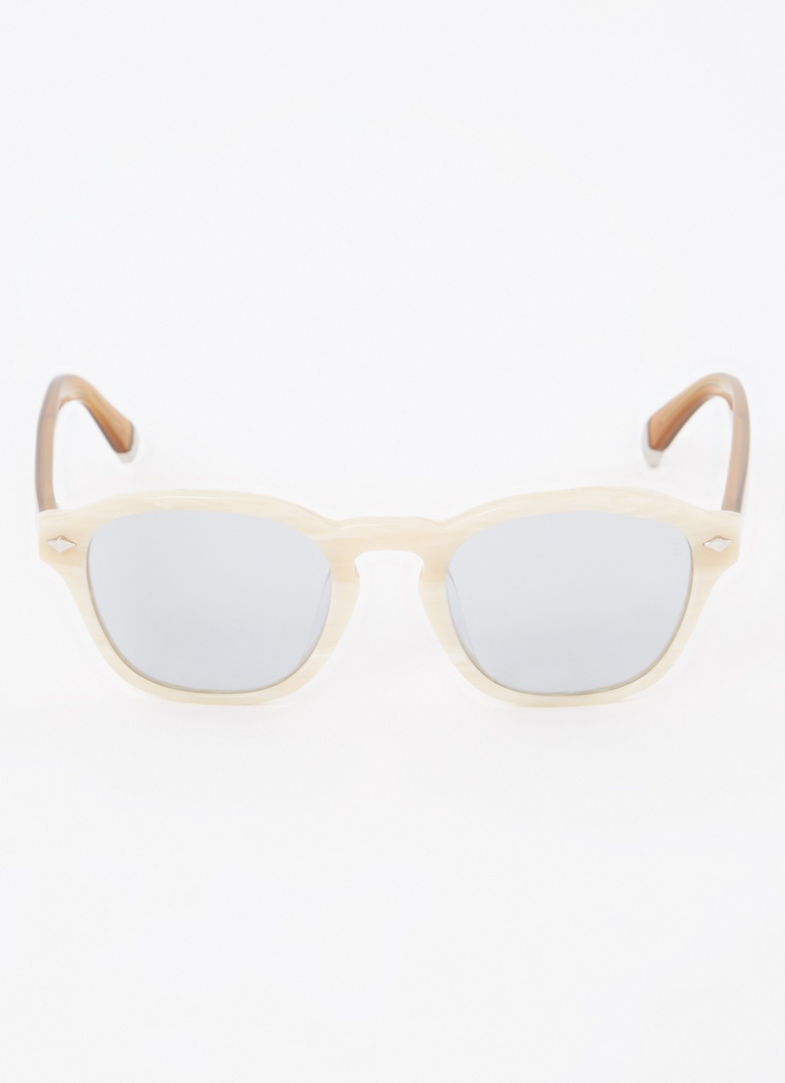 Brunello Cucinelli Wayfarer zonnebril BC4006S  - detail creme