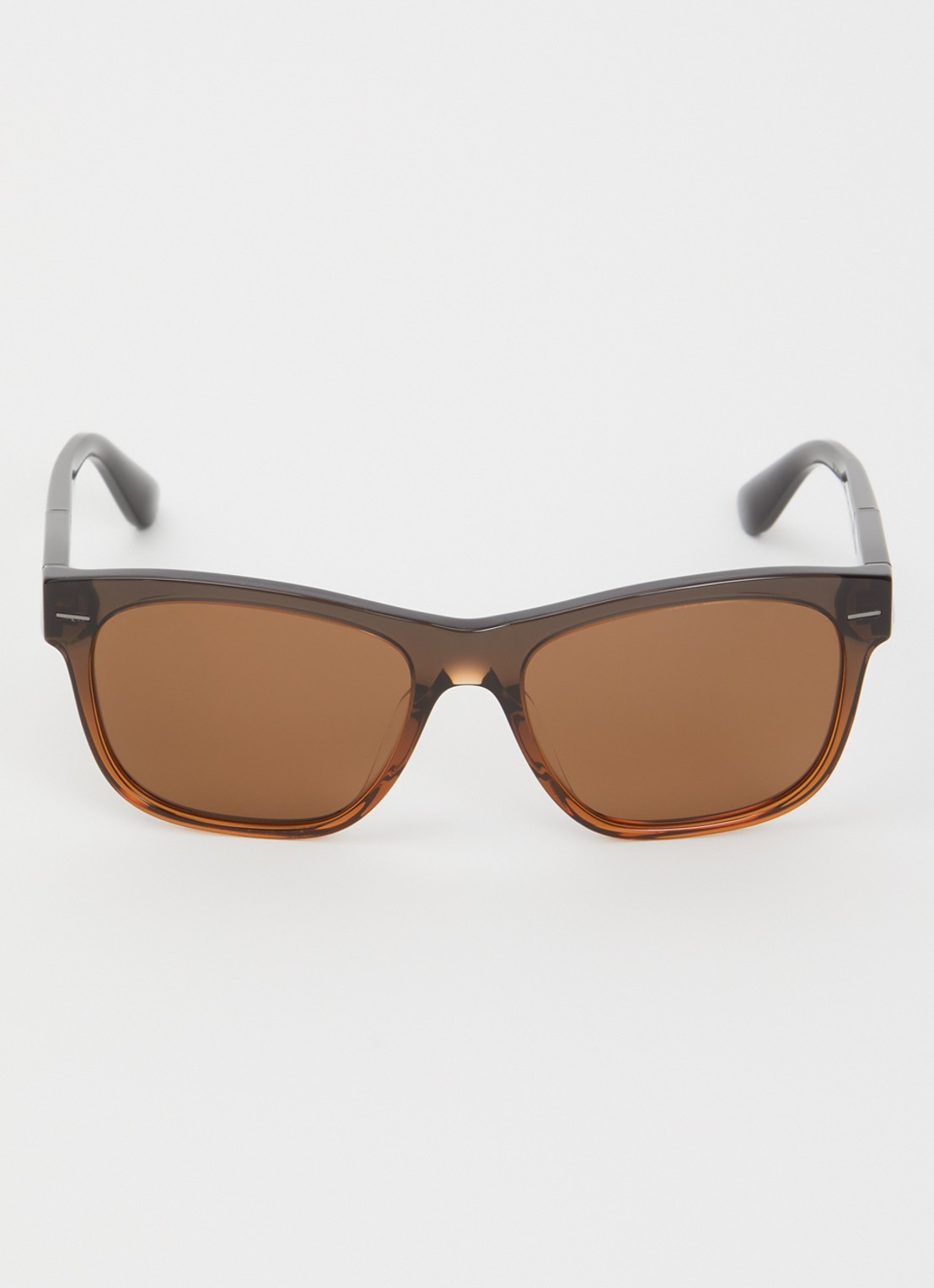 Brunello Cucinelli Wayfarer zonnebril gepolariseerd BC4003SM - detail 2 bruin
