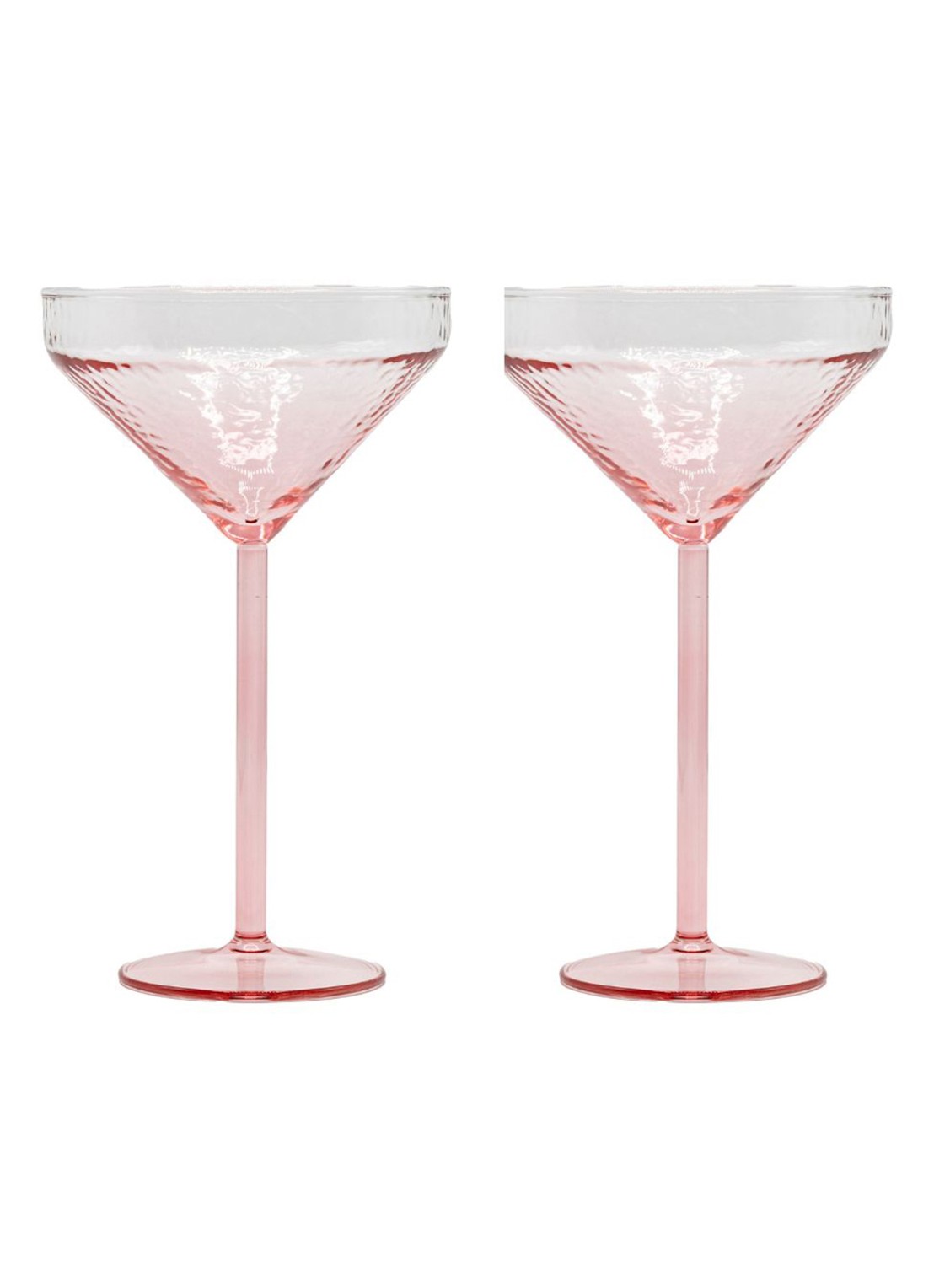 Brût Homeware Claude cocktailglas set van 2 - voorkant roze