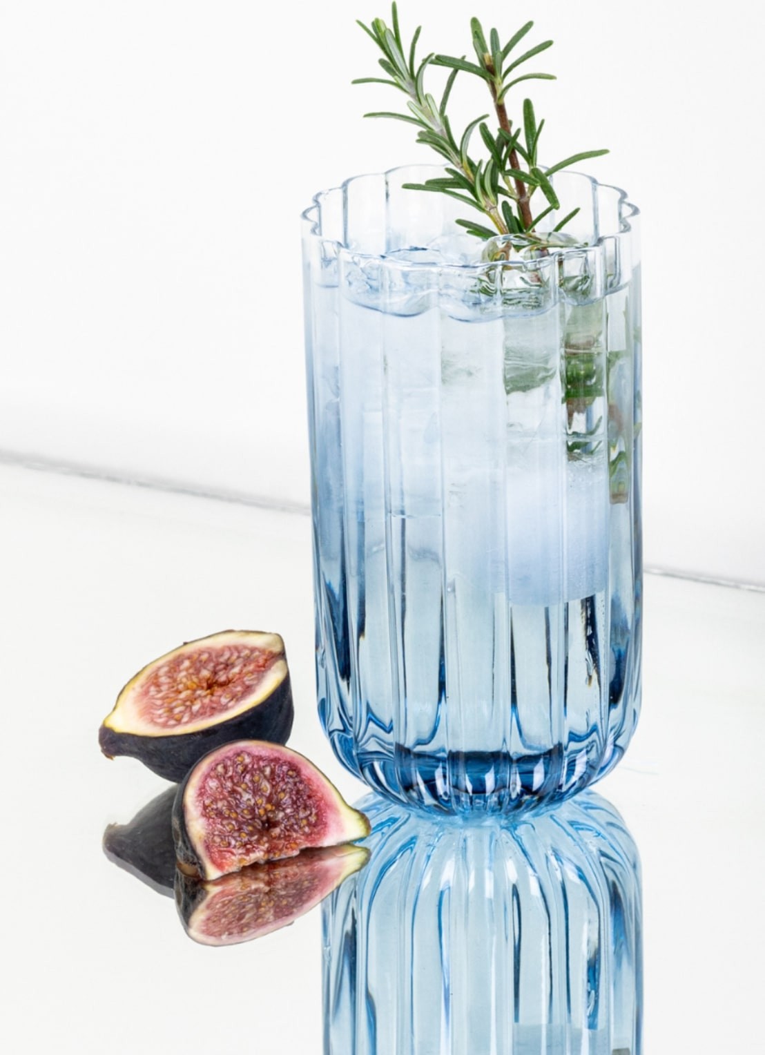 Brût Homeware Gaia longdrink glas 46 cl - detail 3 blauw