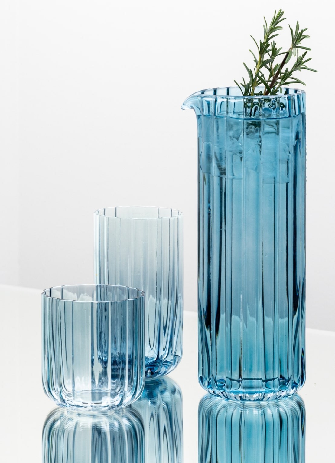 Brût Homeware Gaia longdrink glas 46 cl - detail 5 blauw