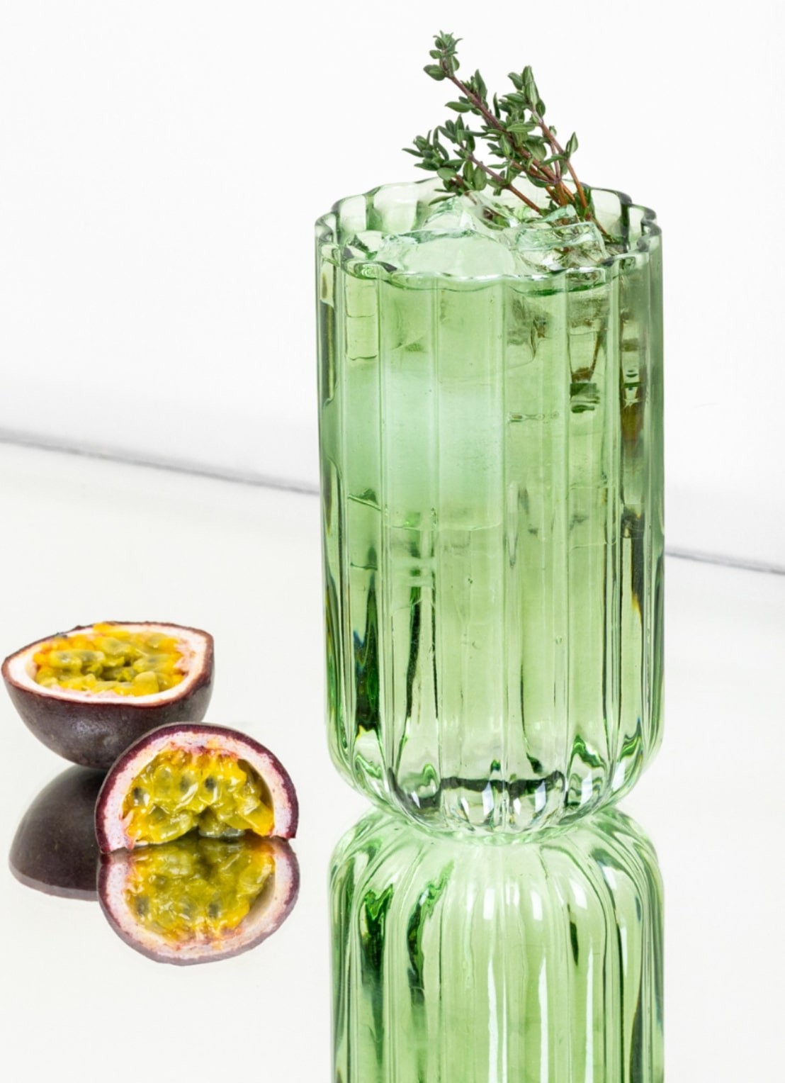 Brût Homeware Gaia longdrinkglas 46 cl - voorkant 6 groen