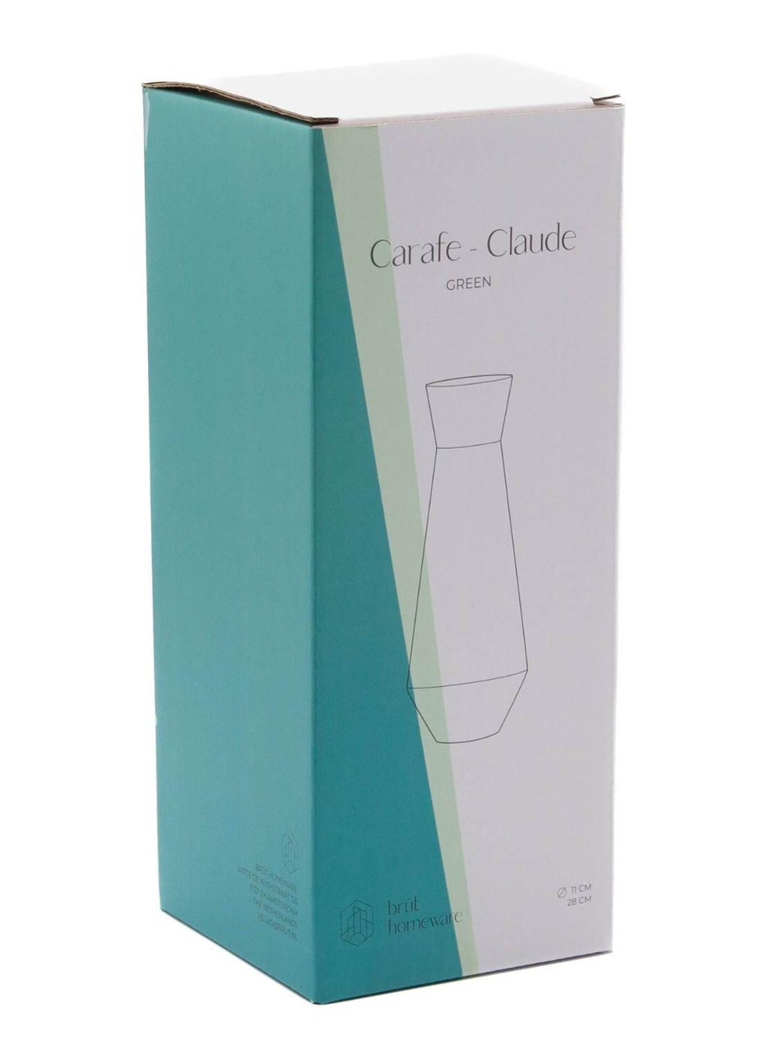 Brût Homeware Karaf 1,1 liter - detail groen
