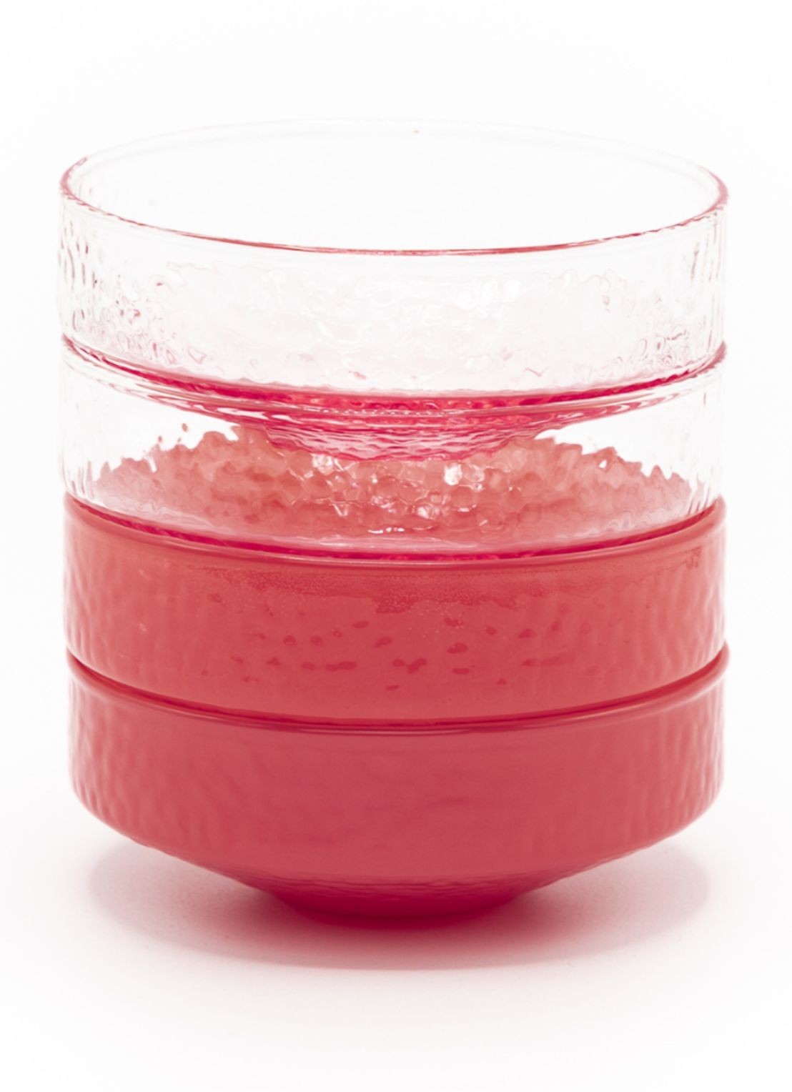 Brût Homeware Kom 10,5 cm set van 4 - voorkant roze