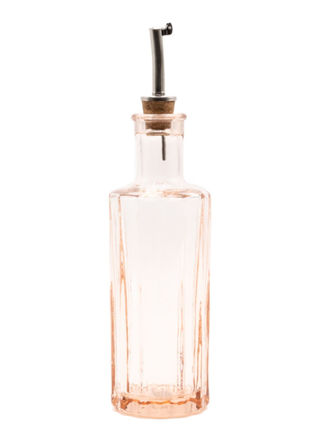 Brût Homeware Reed olie- en azijnfles 30 cl - voorkant lichtroze