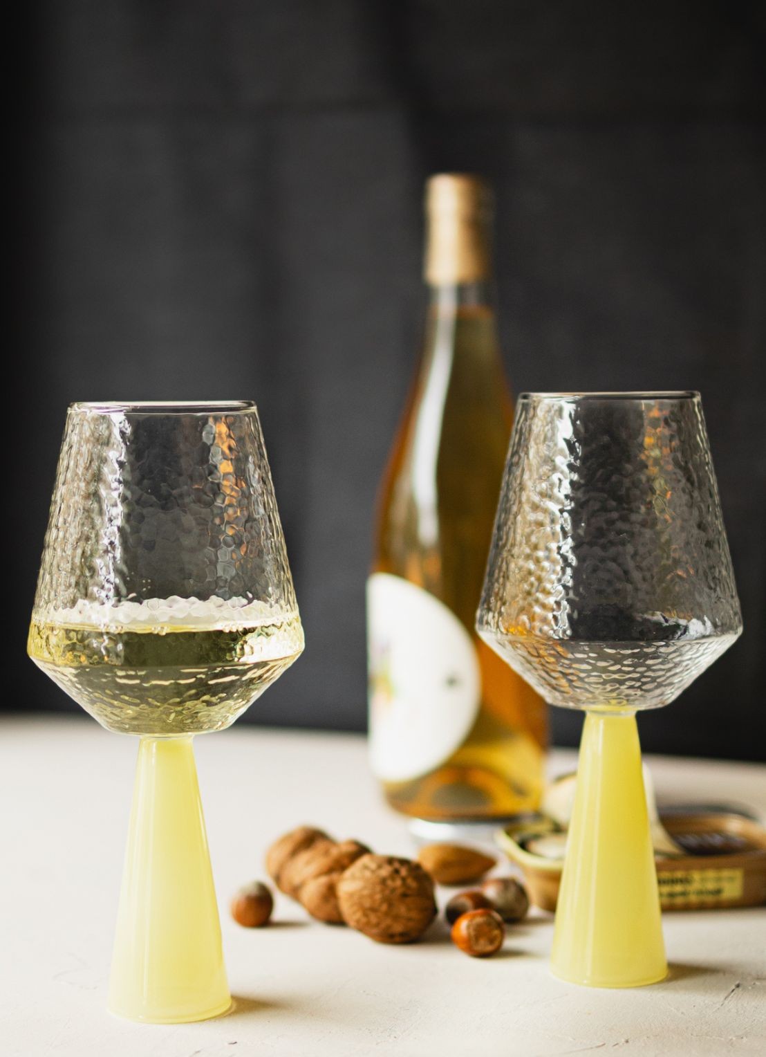 Brût Homeware Wijnglas 40 cl set van 2 - detail 4 geel