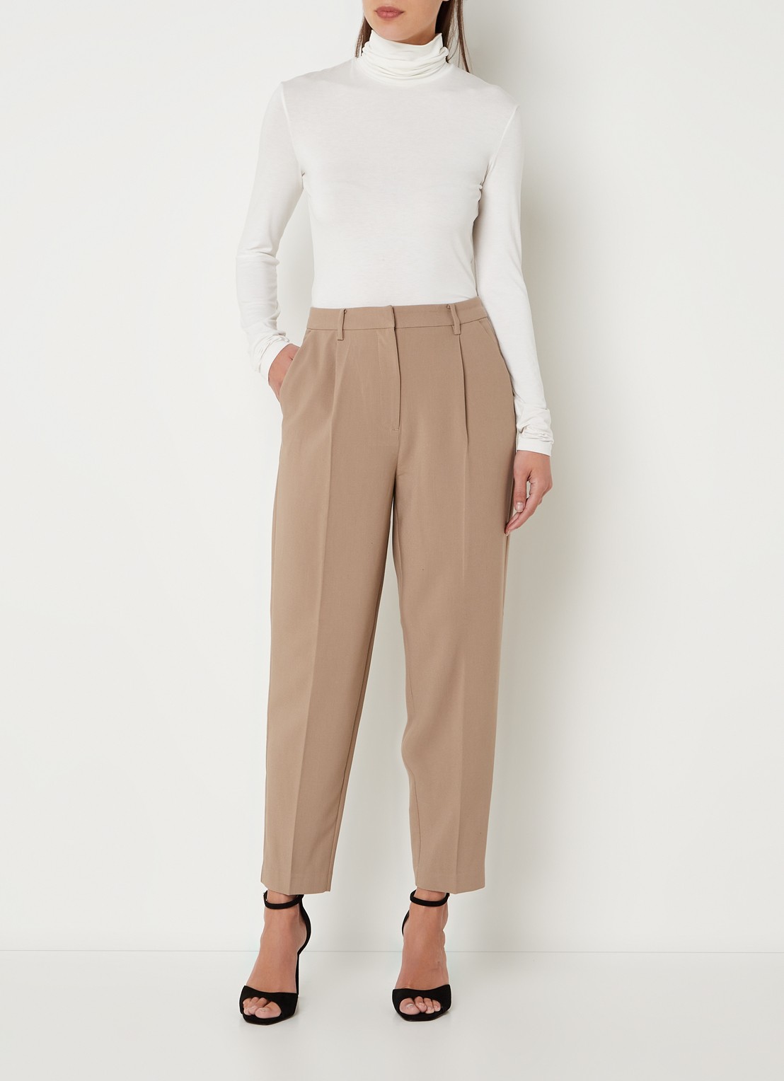 Bruuns Bazaar CindySus Dagny pants - voorkant 4 khaki