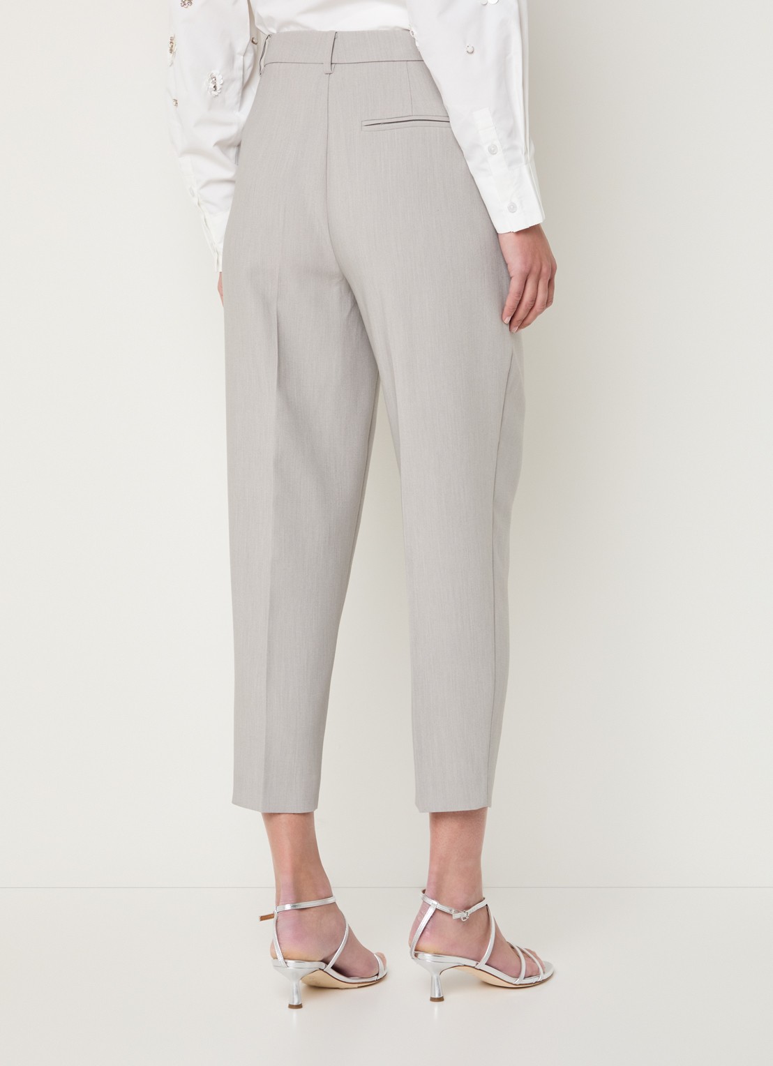 Bruuns Bazaar CindySus Dagny pants - achterkant 3 lichtgrijs