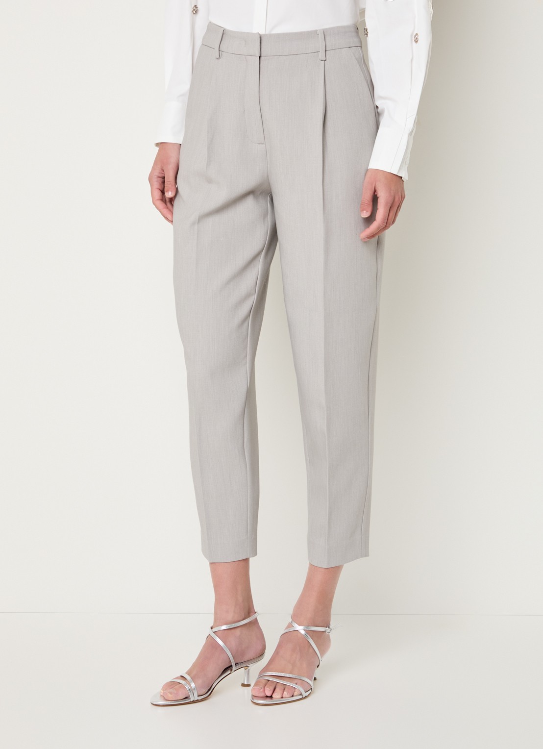 Bruuns Bazaar CindySus Dagny pants - detail 4 lichtgrijs
